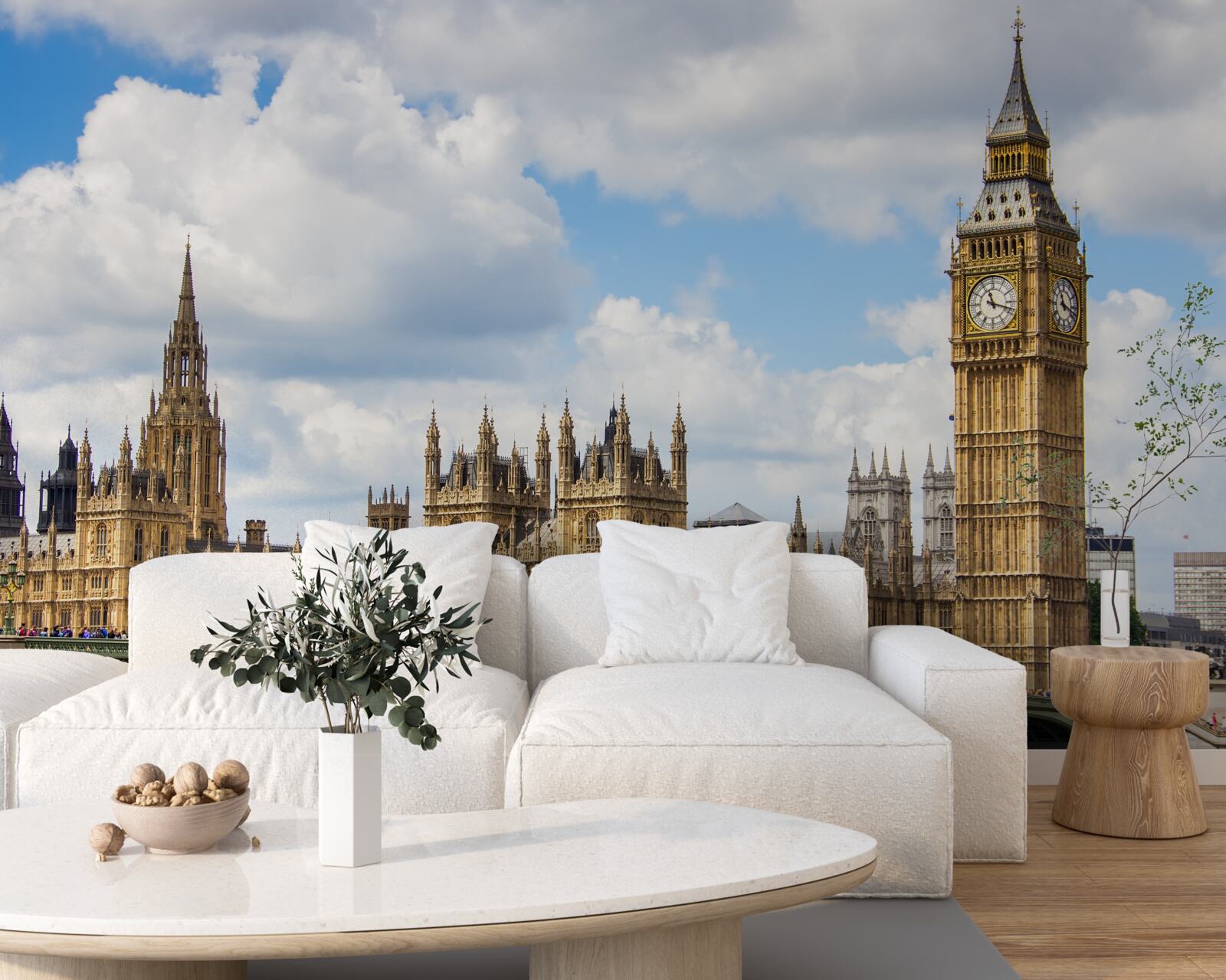 Papier peint panorama de big ben et des bâtiments du parlement