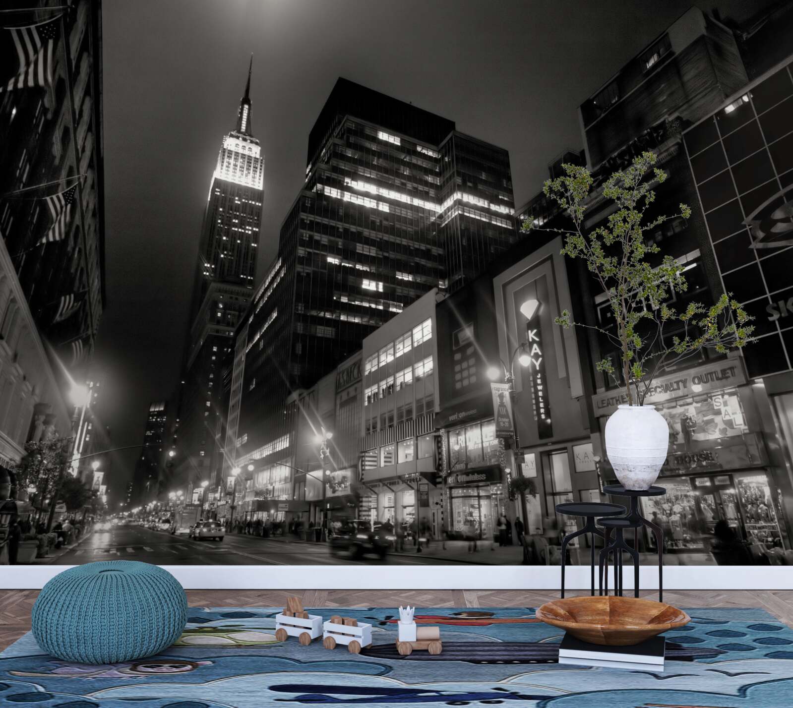 Papier peint megapolis avenue w nocy