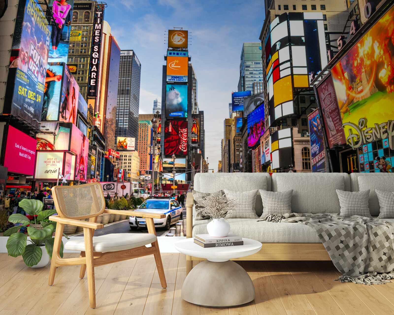 Papier peint rue active times square