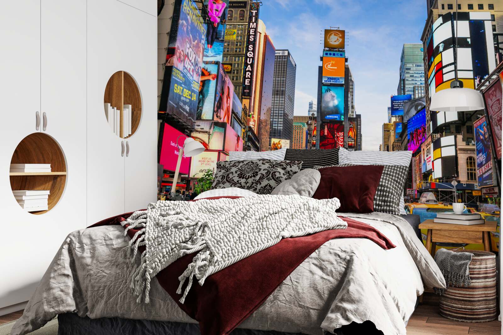 Papier peint rue active times square