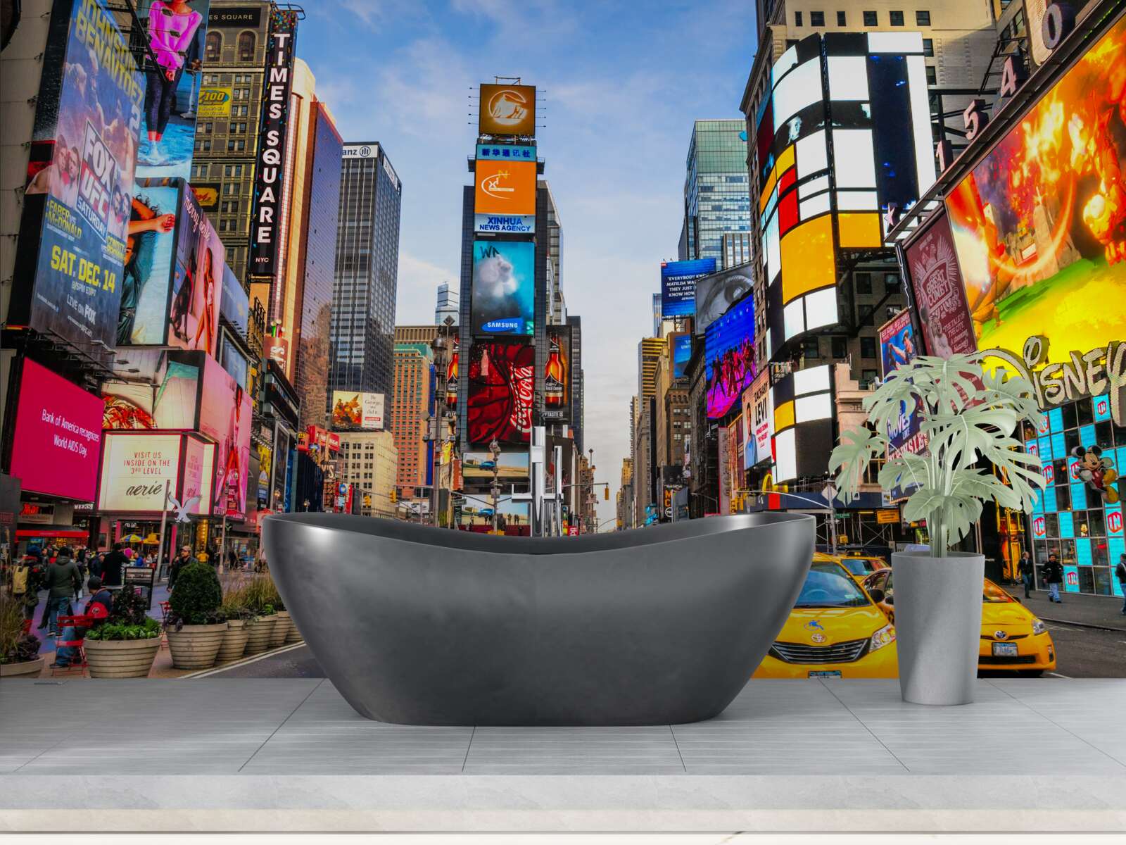 Papier peint rue active times square