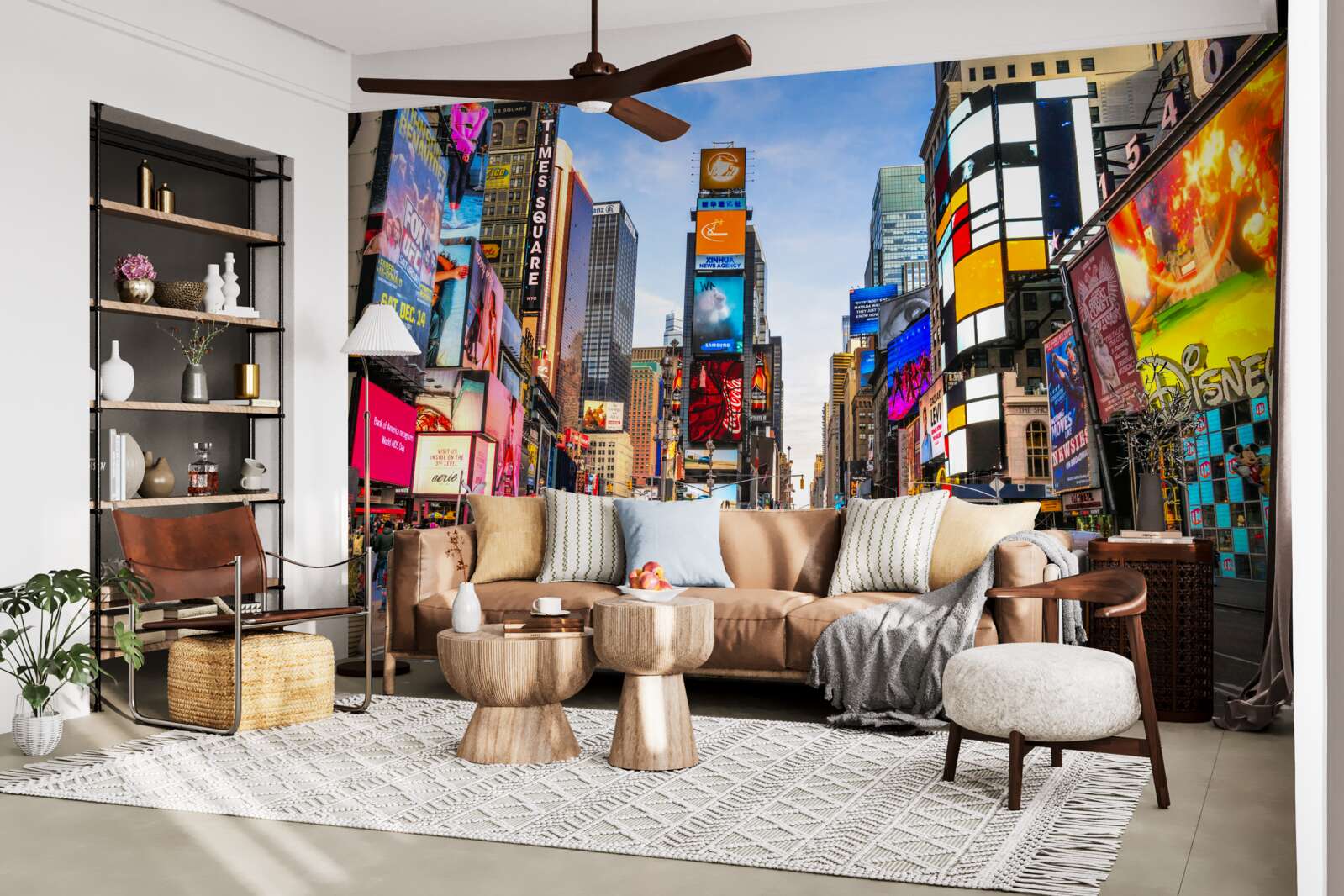 Papier peint rue active times square