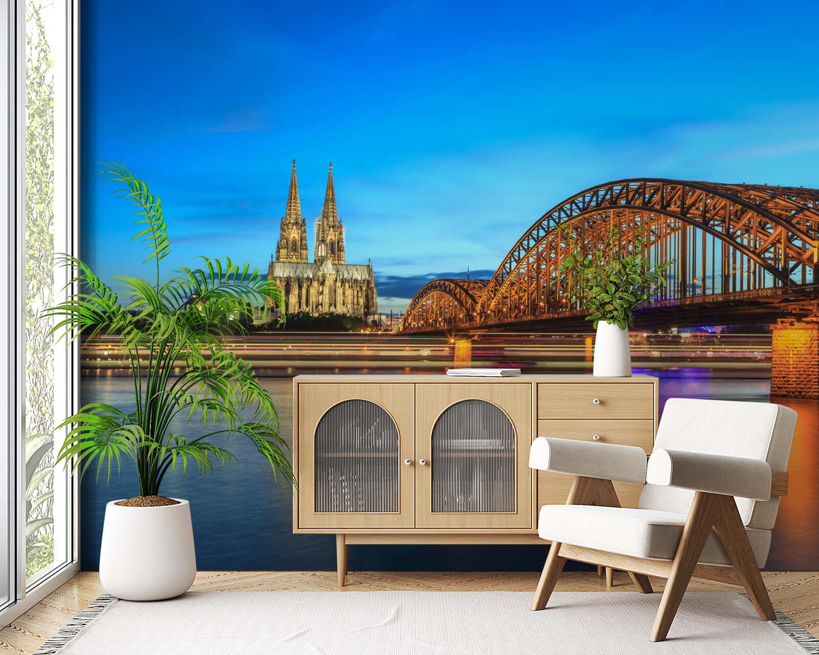 Papier peint le pont hohenzollern est situé dans la colonie de