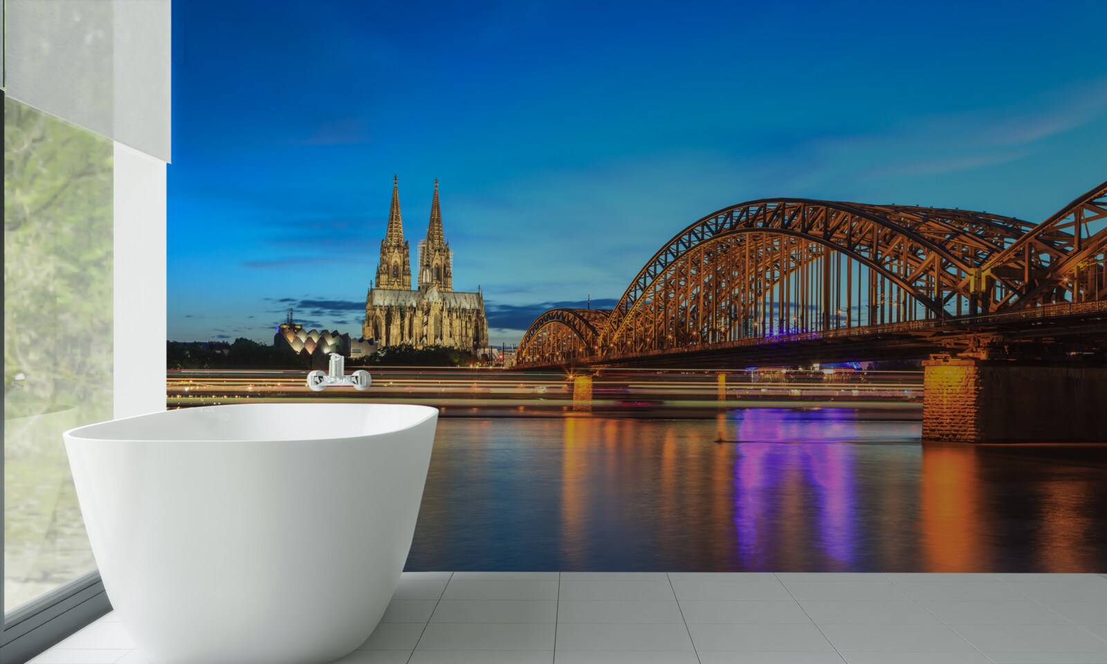 Papier peint le pont hohenzollern est situé dans la colonie de