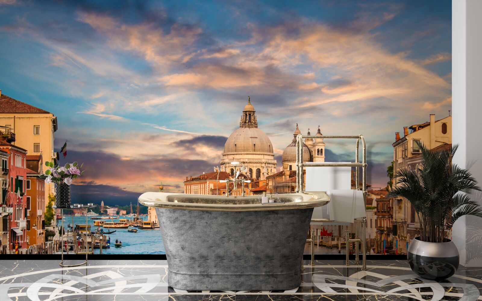 Papier peint déplacement sur les navires vénitiens