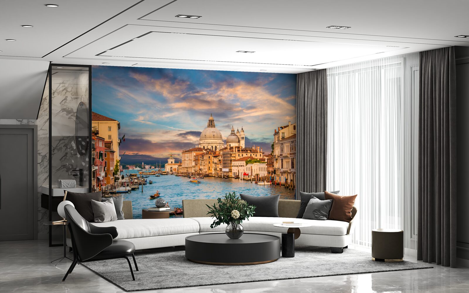 Papier peint déplacement sur les navires vénitiens