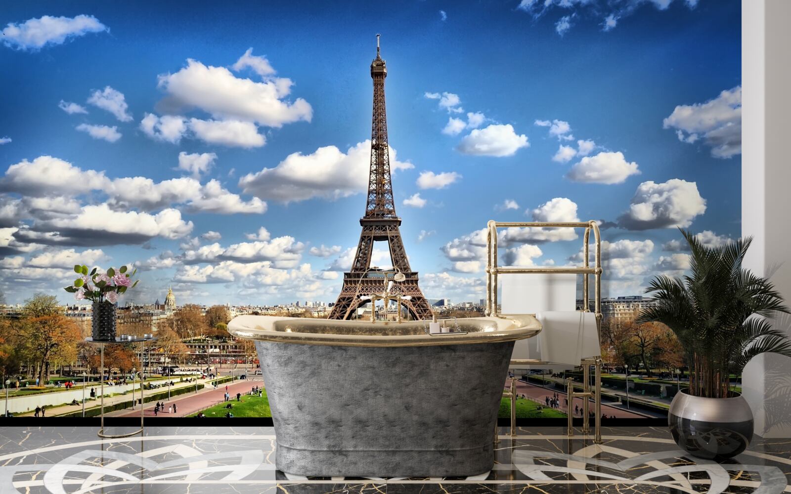 Papier peint paysage magnifique sur le circuit de l'eifel