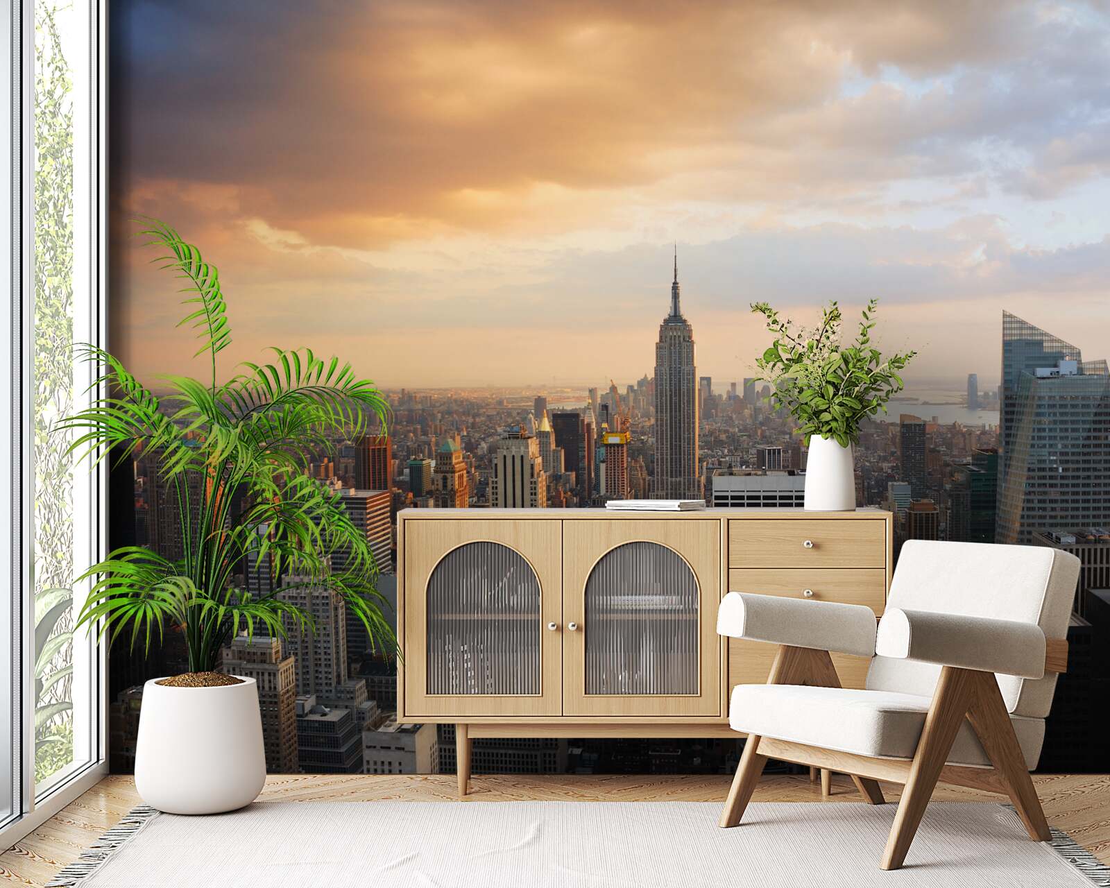 Papier peint vue à vol d'oiseau de new york