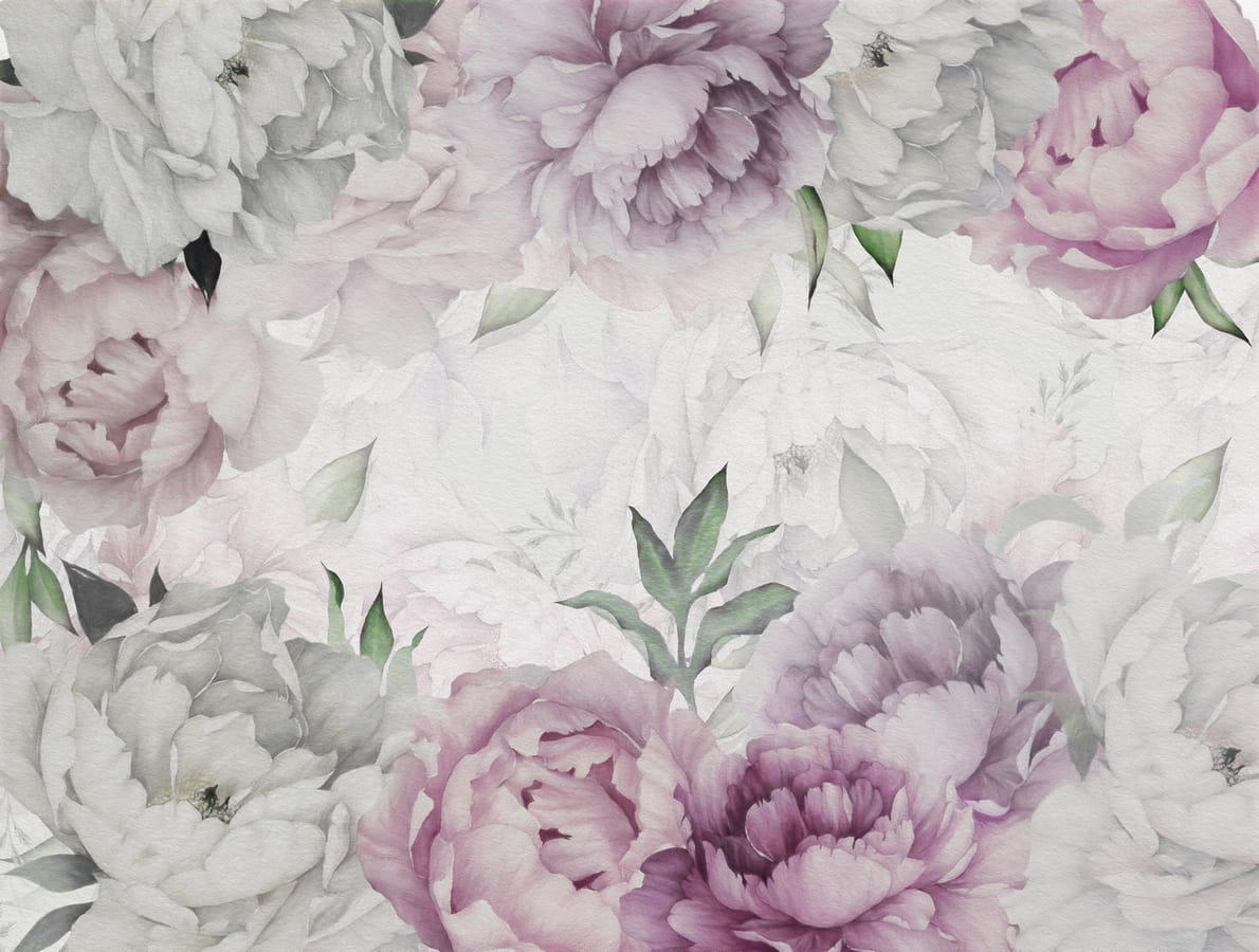 Papier peint boutons de fleurs élégants