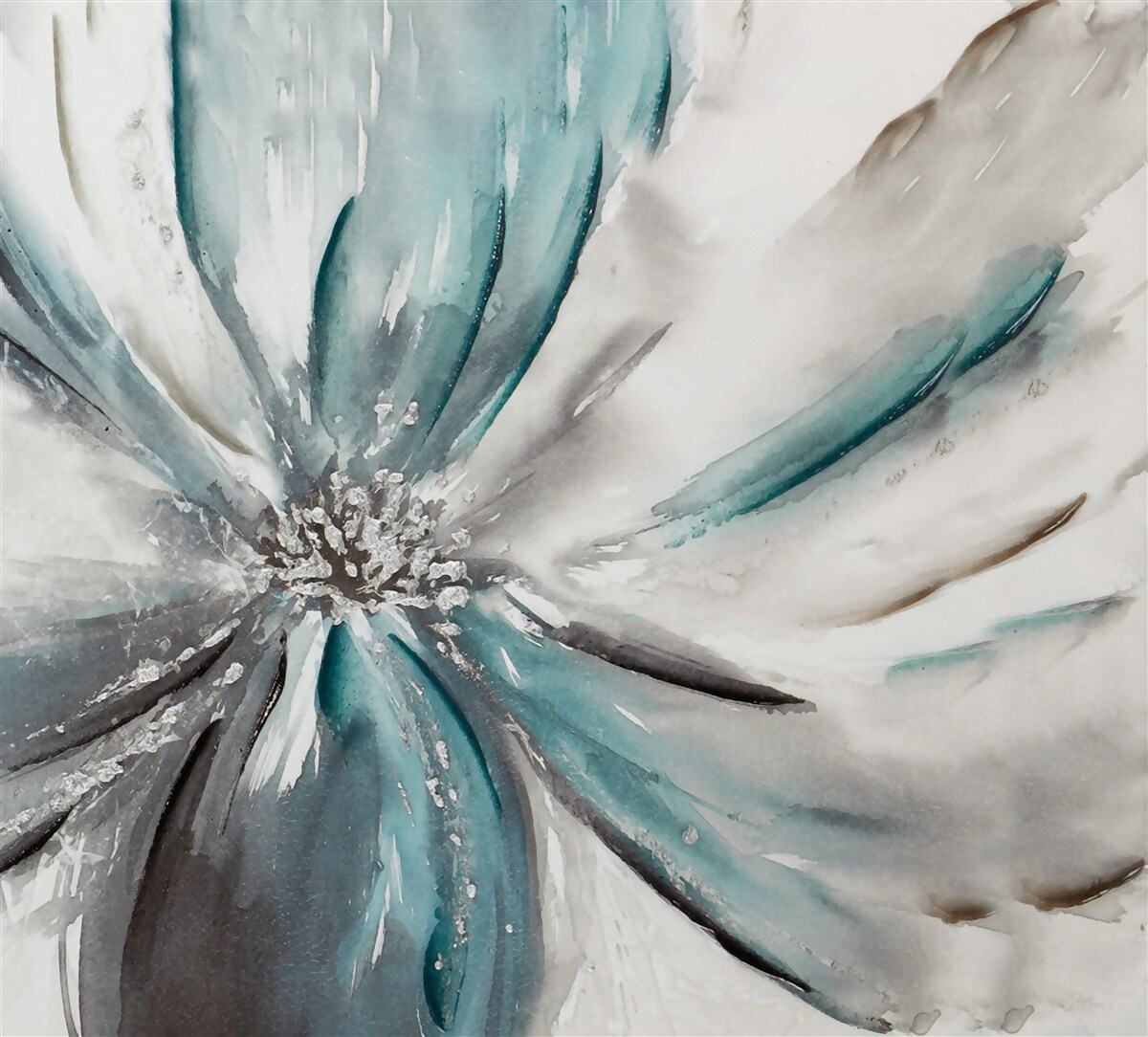 Papier peint fleur abstraite inhabituelle