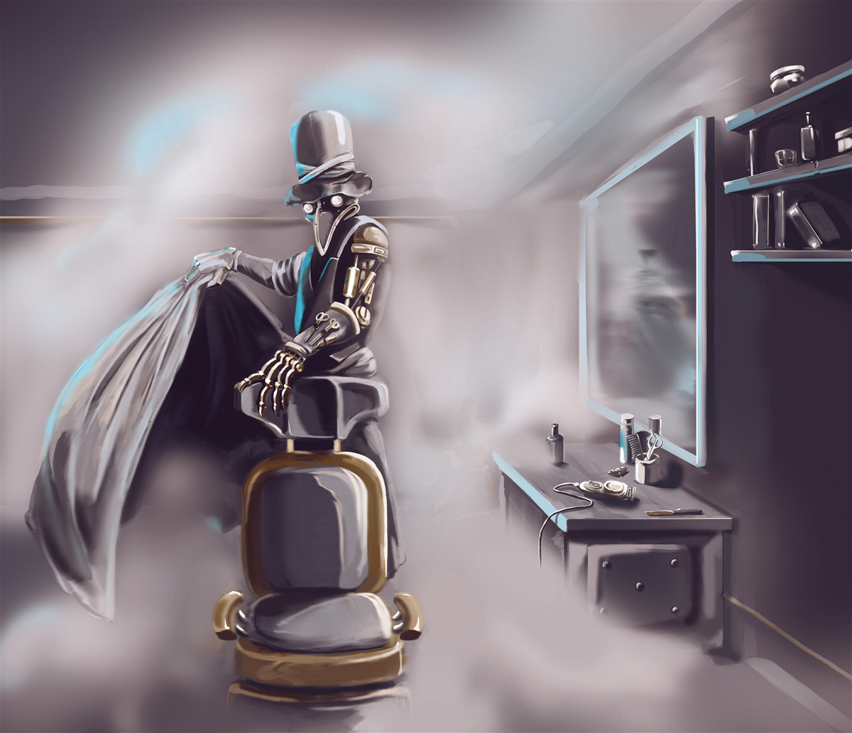 Papier peint un styliste à l'ère du blight