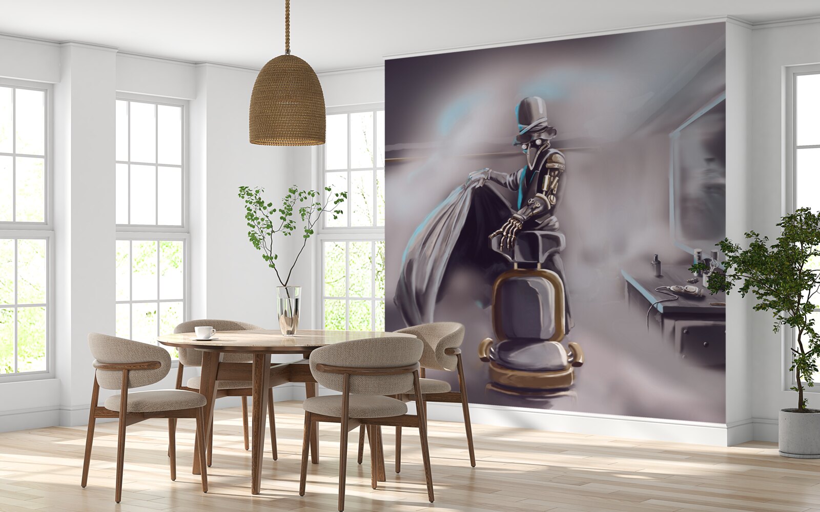 Papier peint un styliste à l'ère du blight