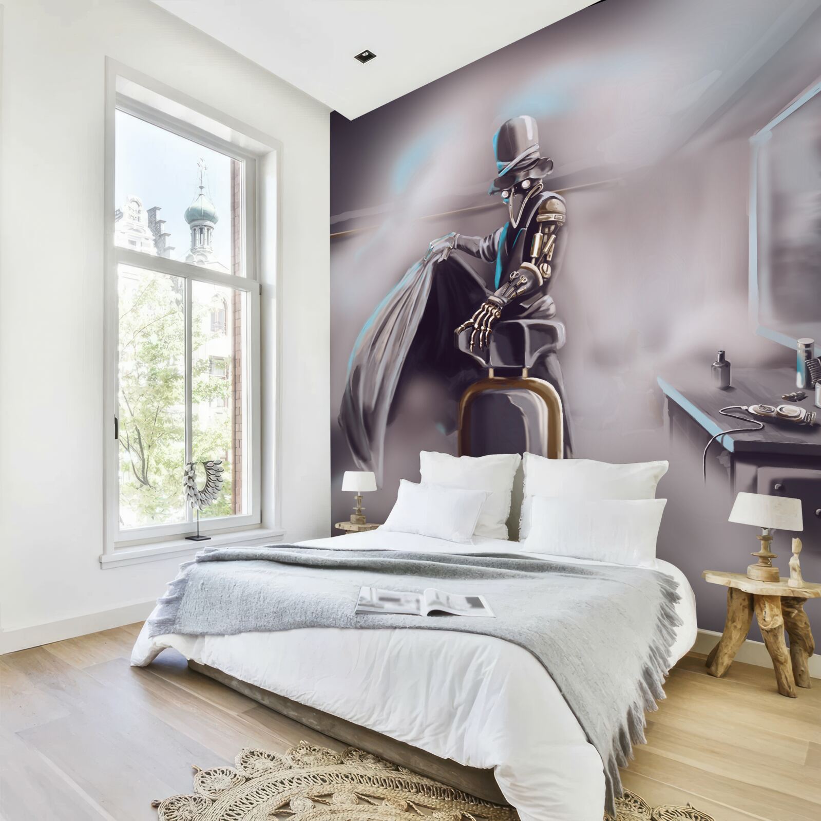 Papier peint un styliste à l'ère du blight