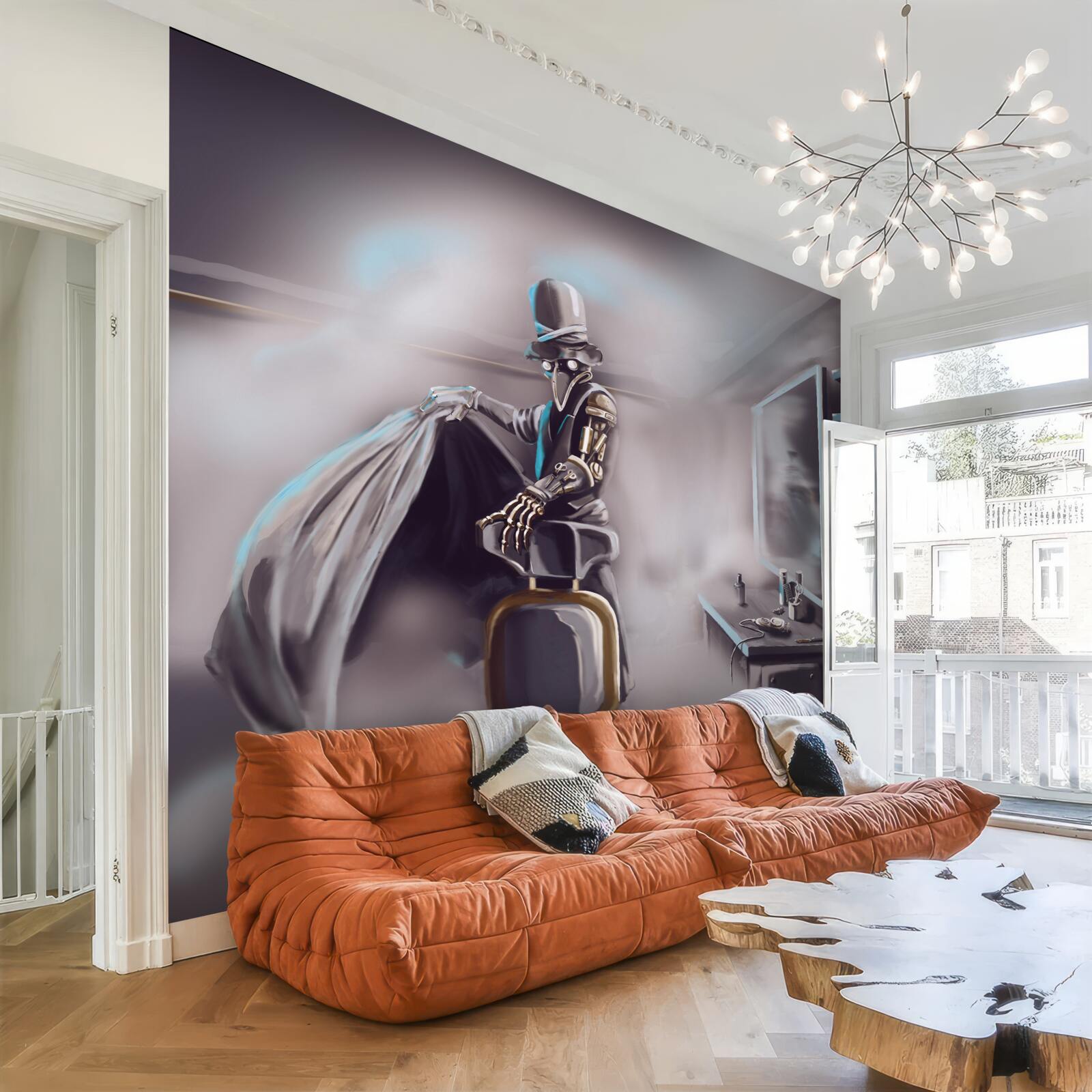 Papier peint un styliste à l'ère du blight