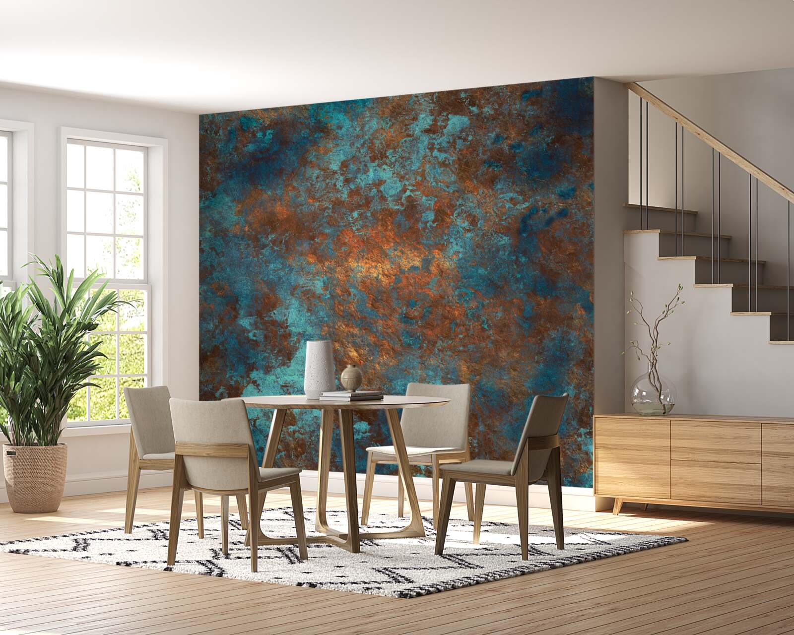 Papier peint bronze antique