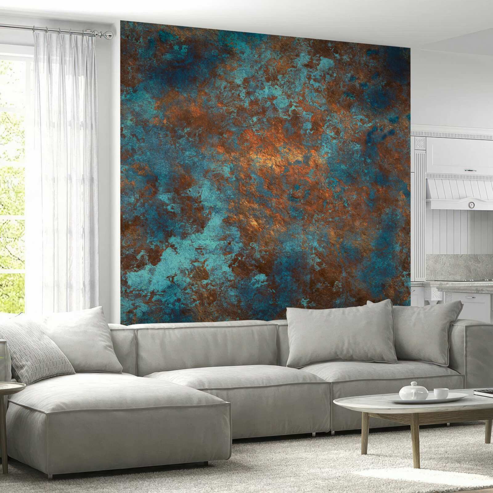 Papier peint bronze antique