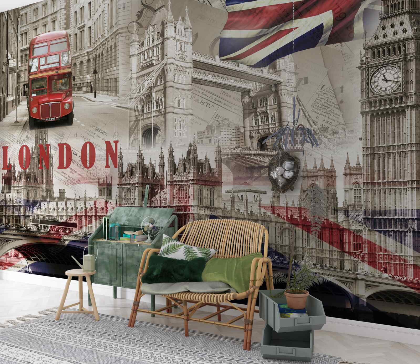 Papier peint principaux symboles de londres
