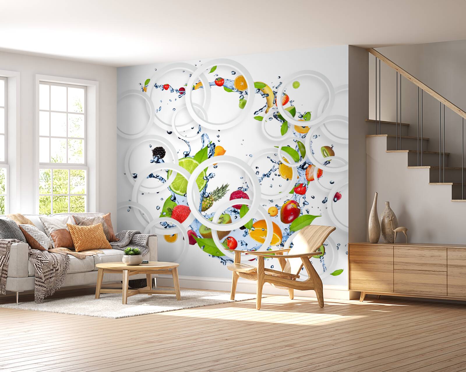 Papier peint les fruits et les baies sont saturés d'humidité