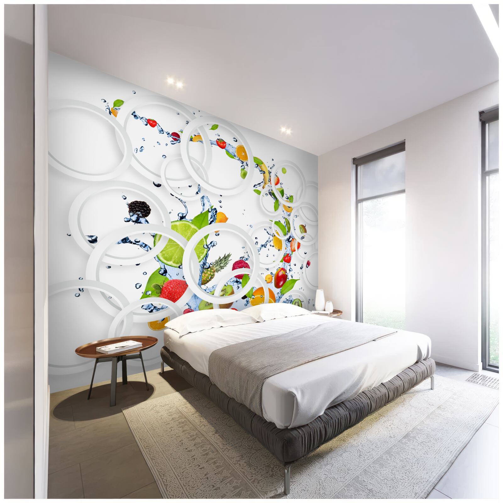 Papier peint les fruits et les baies sont saturés d'humidité