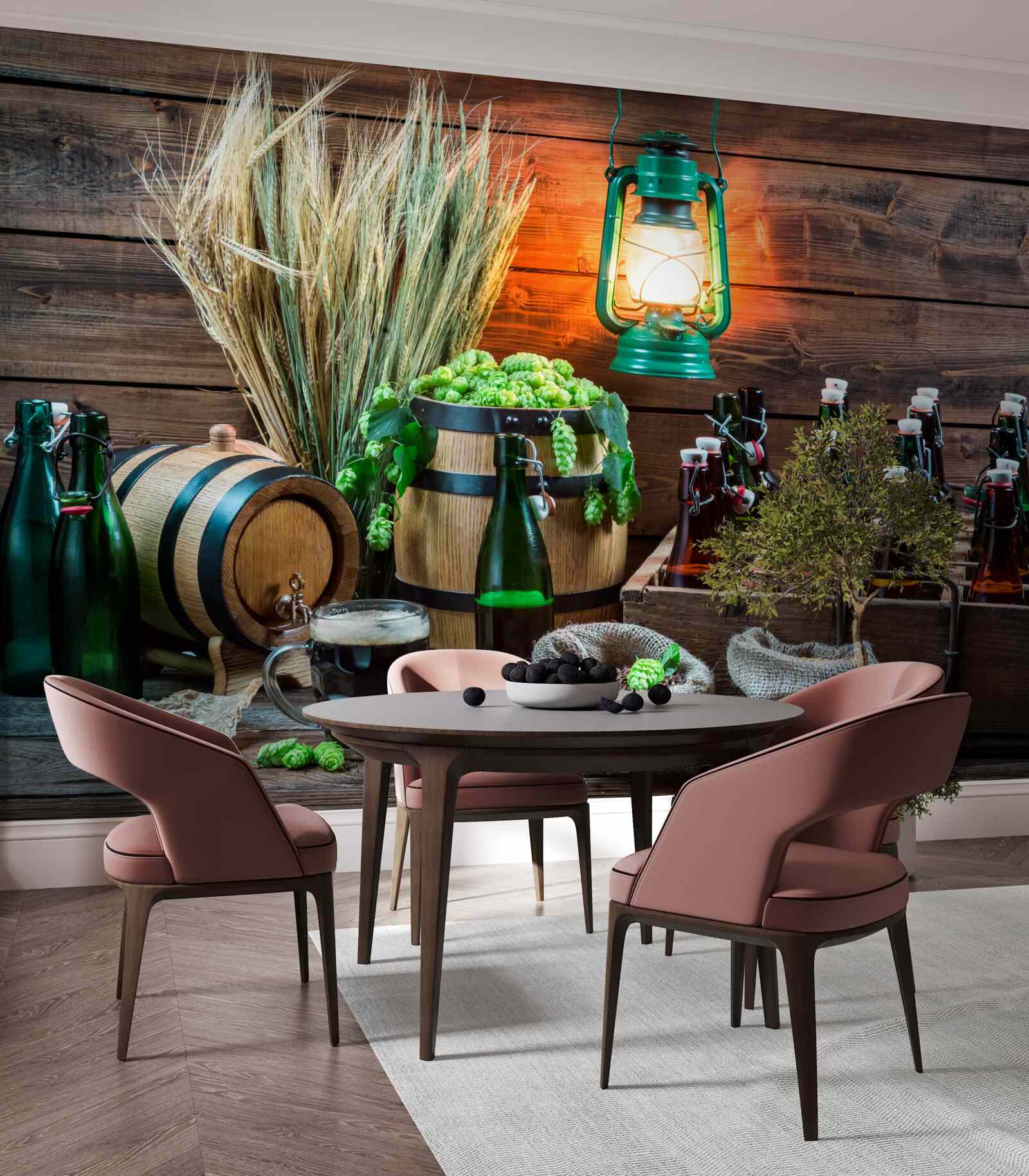 Papier peint matières premières pour la production de bière