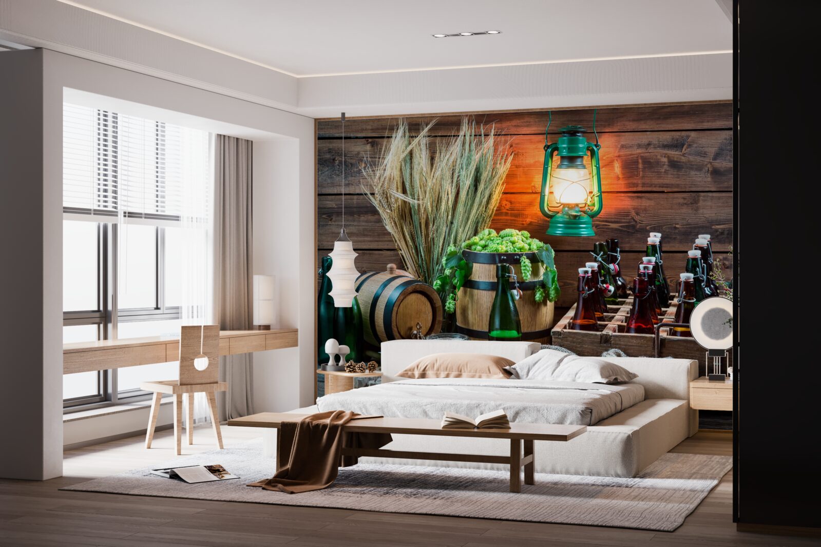 Papier peint matières premières pour la production de bière