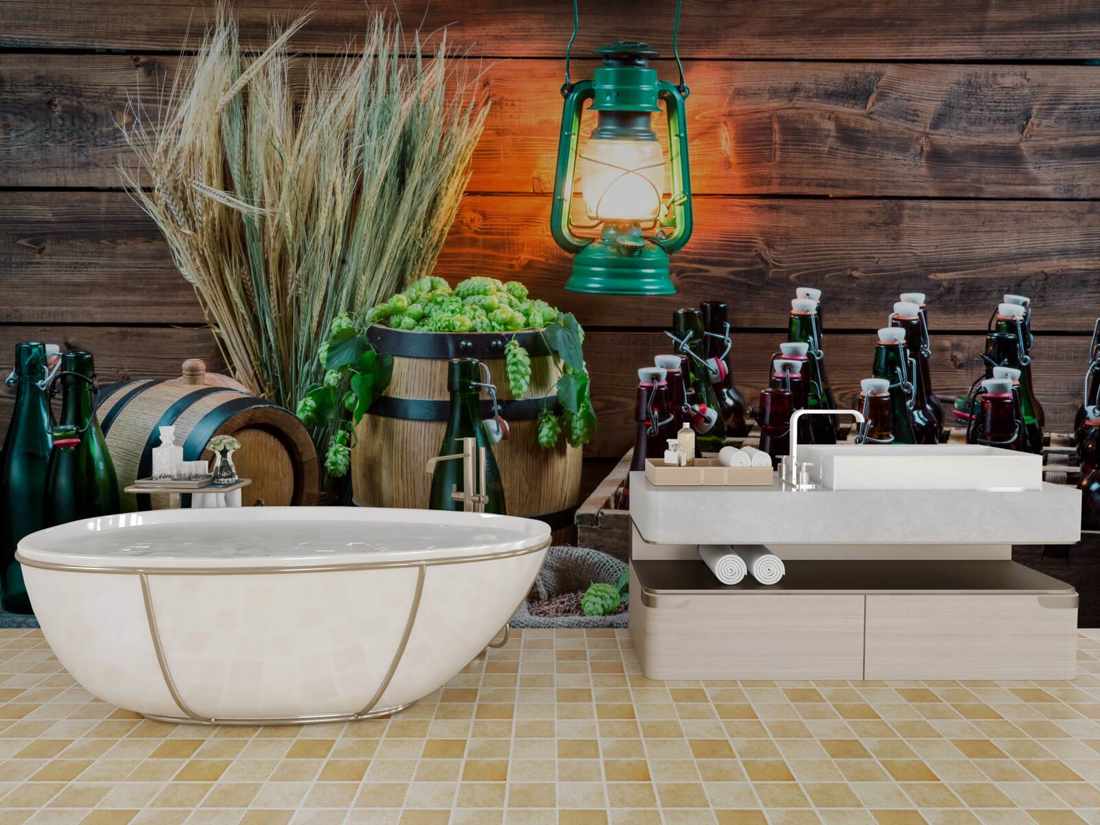 Papier peint matières premières pour la production de bière