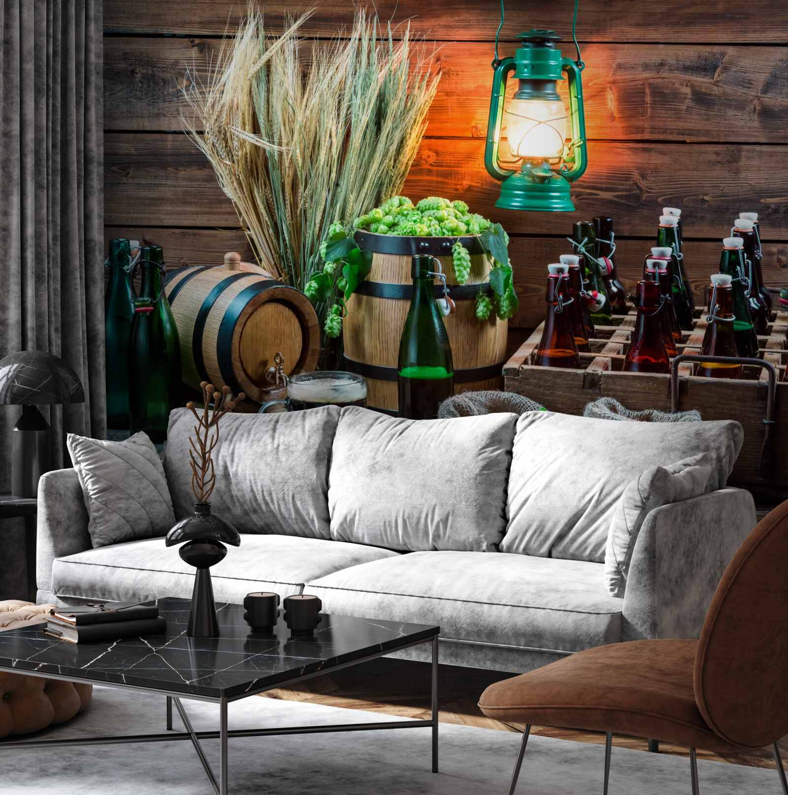 Papier peint matières premières pour la production de bière