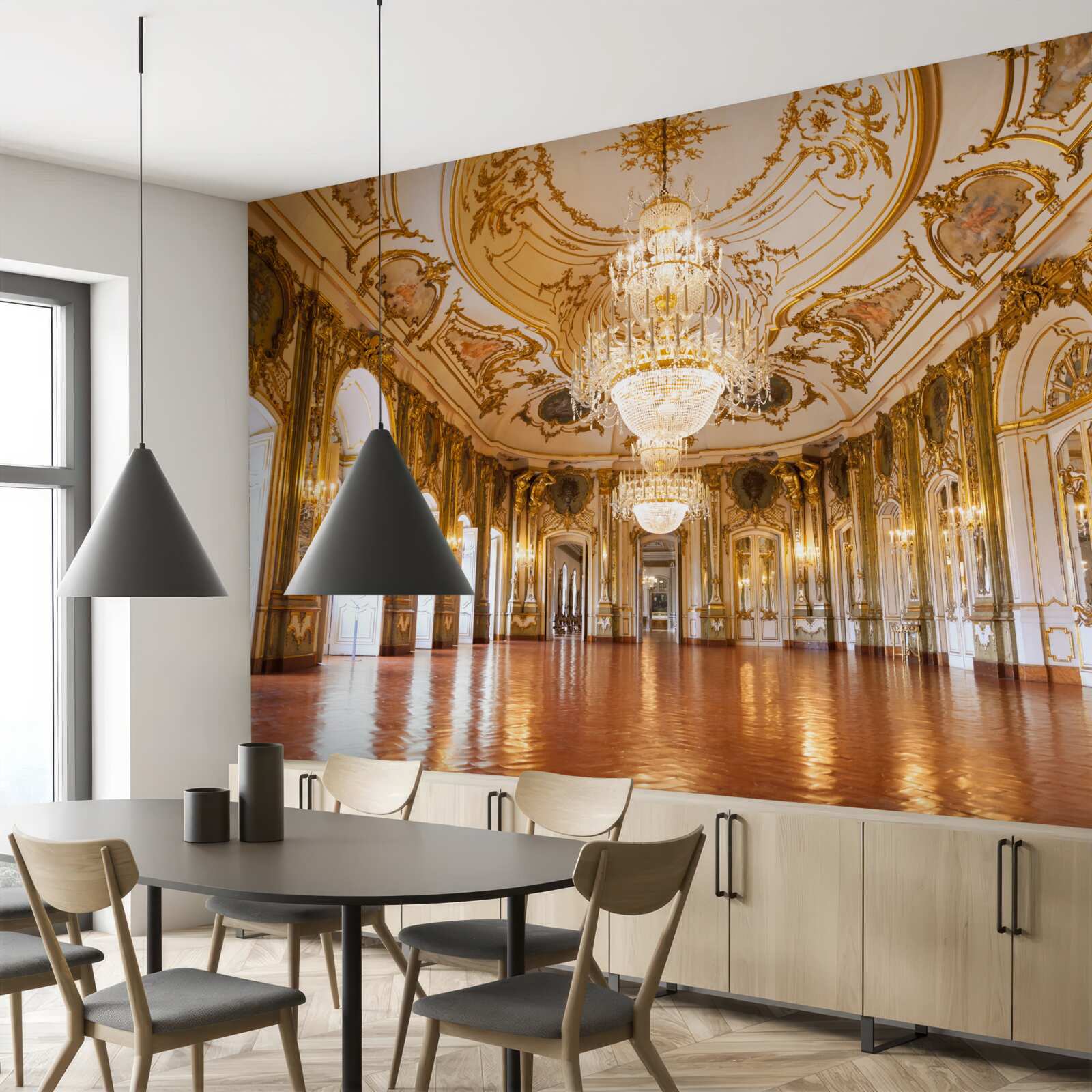 Papier peint projet de palais de queluz