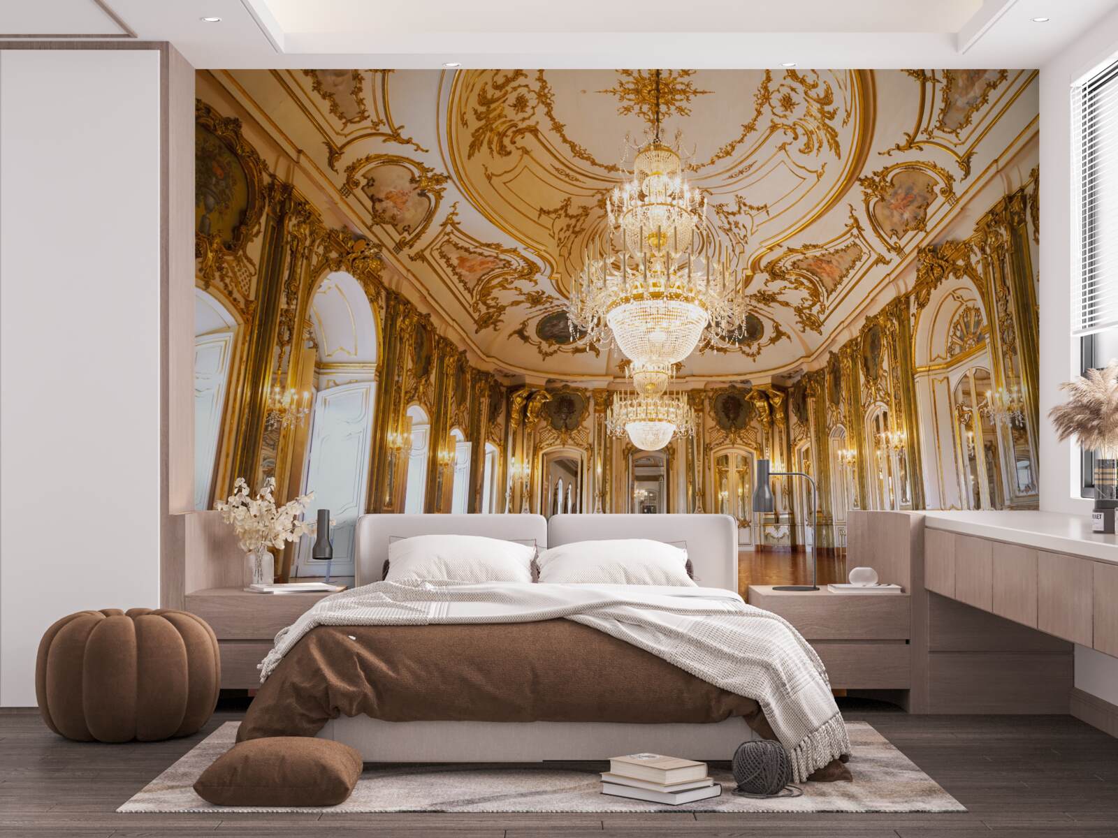 Papier peint projet de palais de queluz