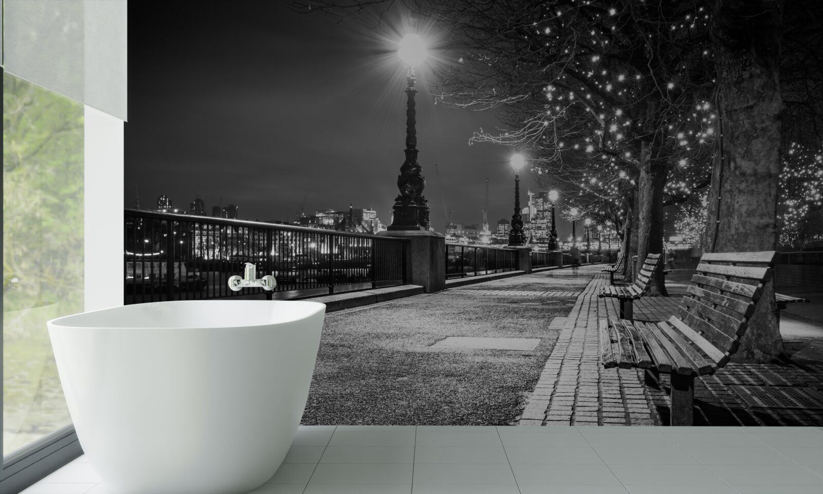 Papier peint le talus en noir et blanc est vide