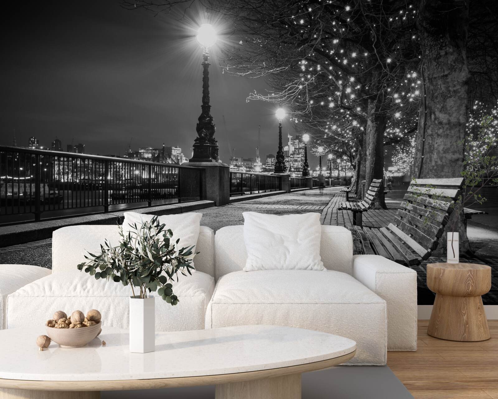 Papier peint le talus en noir et blanc est vide