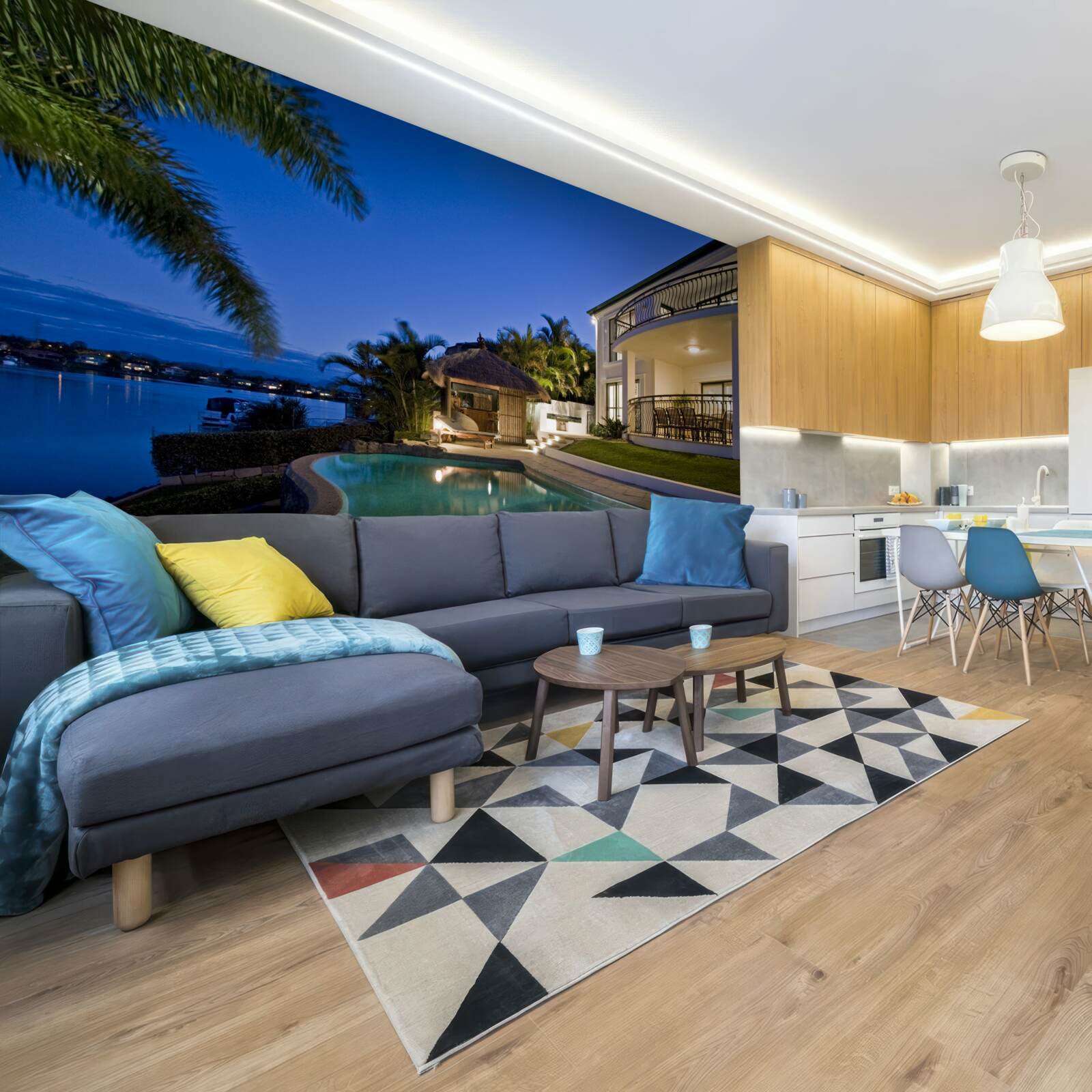 Papier peint piscine de luxe à proximité du site