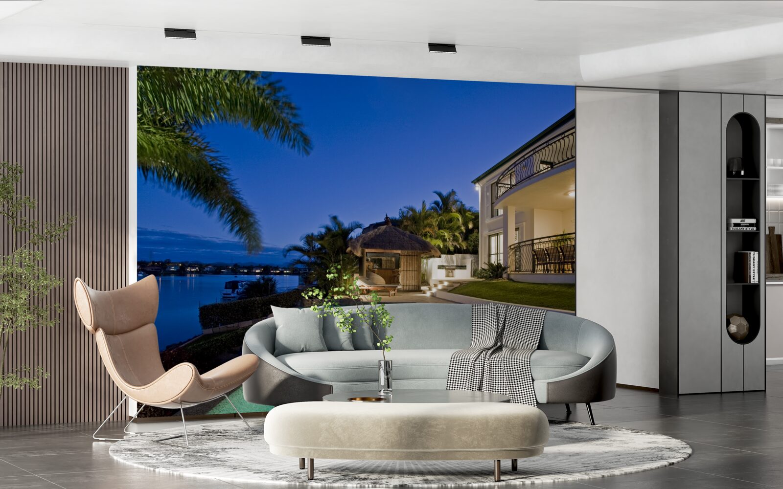 Papier peint piscine de luxe à proximité du site