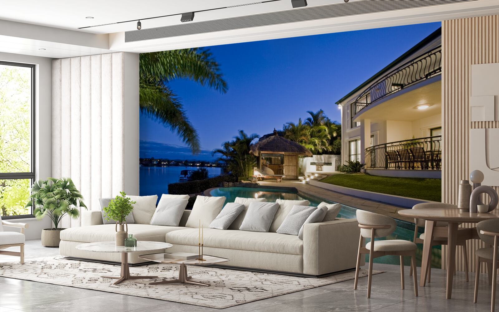 Papier peint piscine de luxe à proximité du site