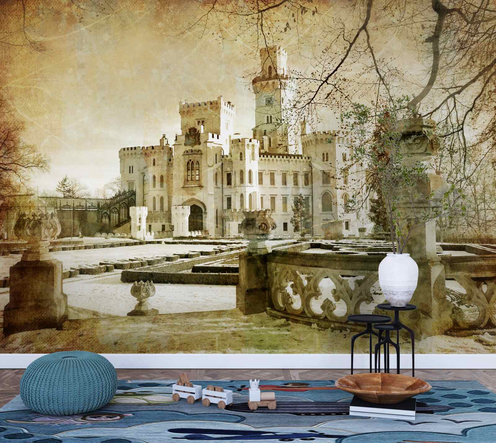Papier peint se souvenir du château