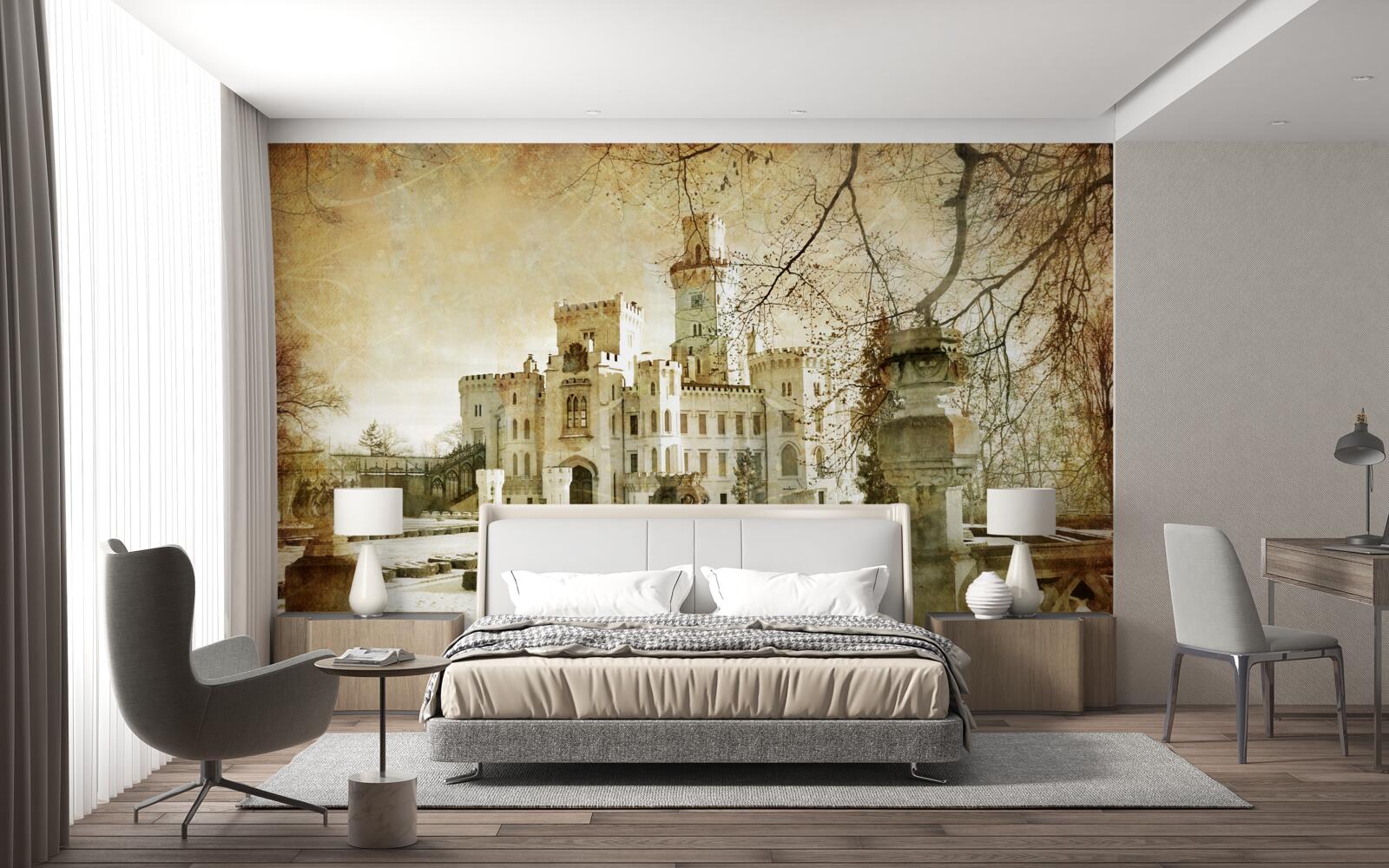 Papier peint se souvenir du château