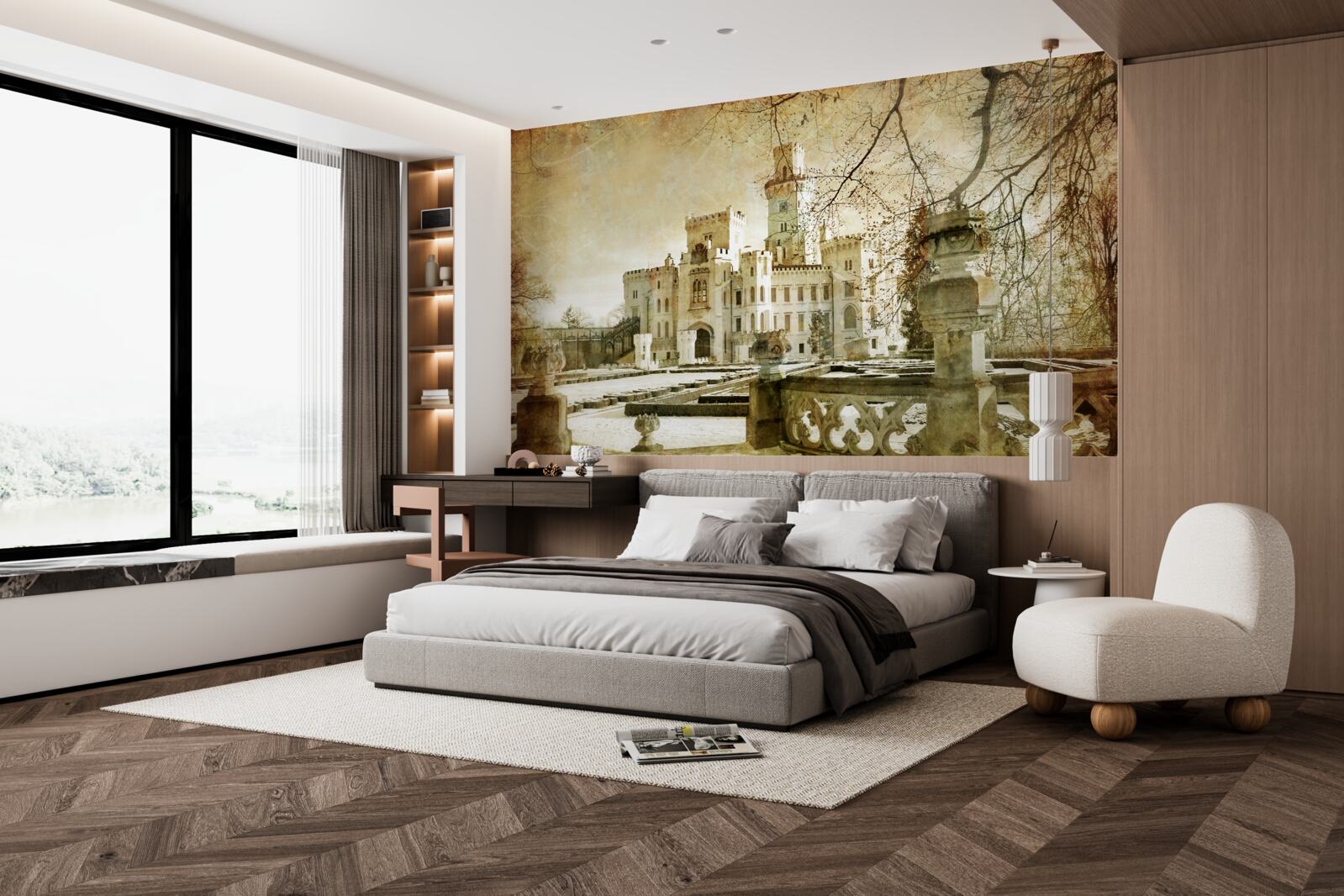 Papier peint se souvenir du château