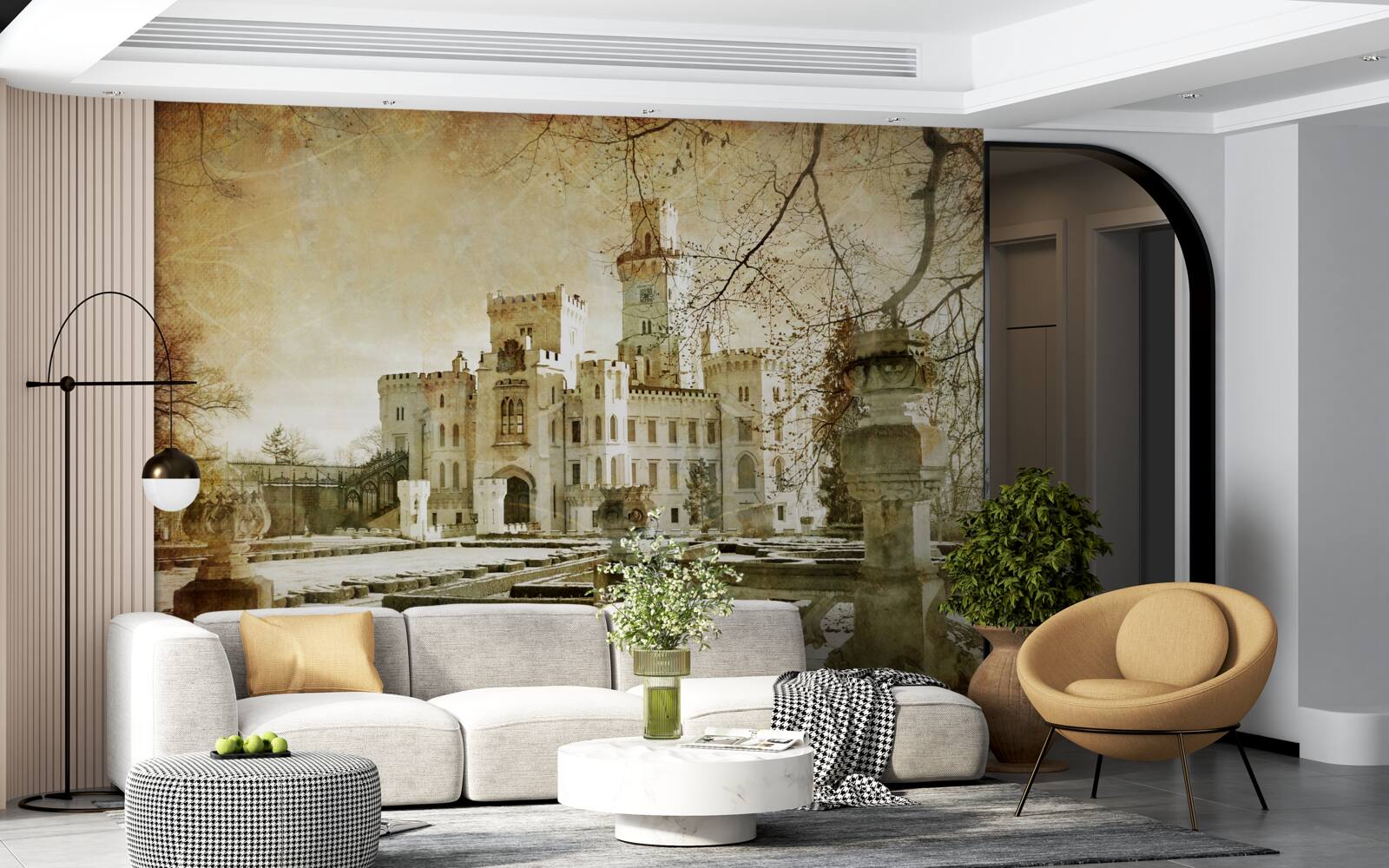 Papier peint se souvenir du château