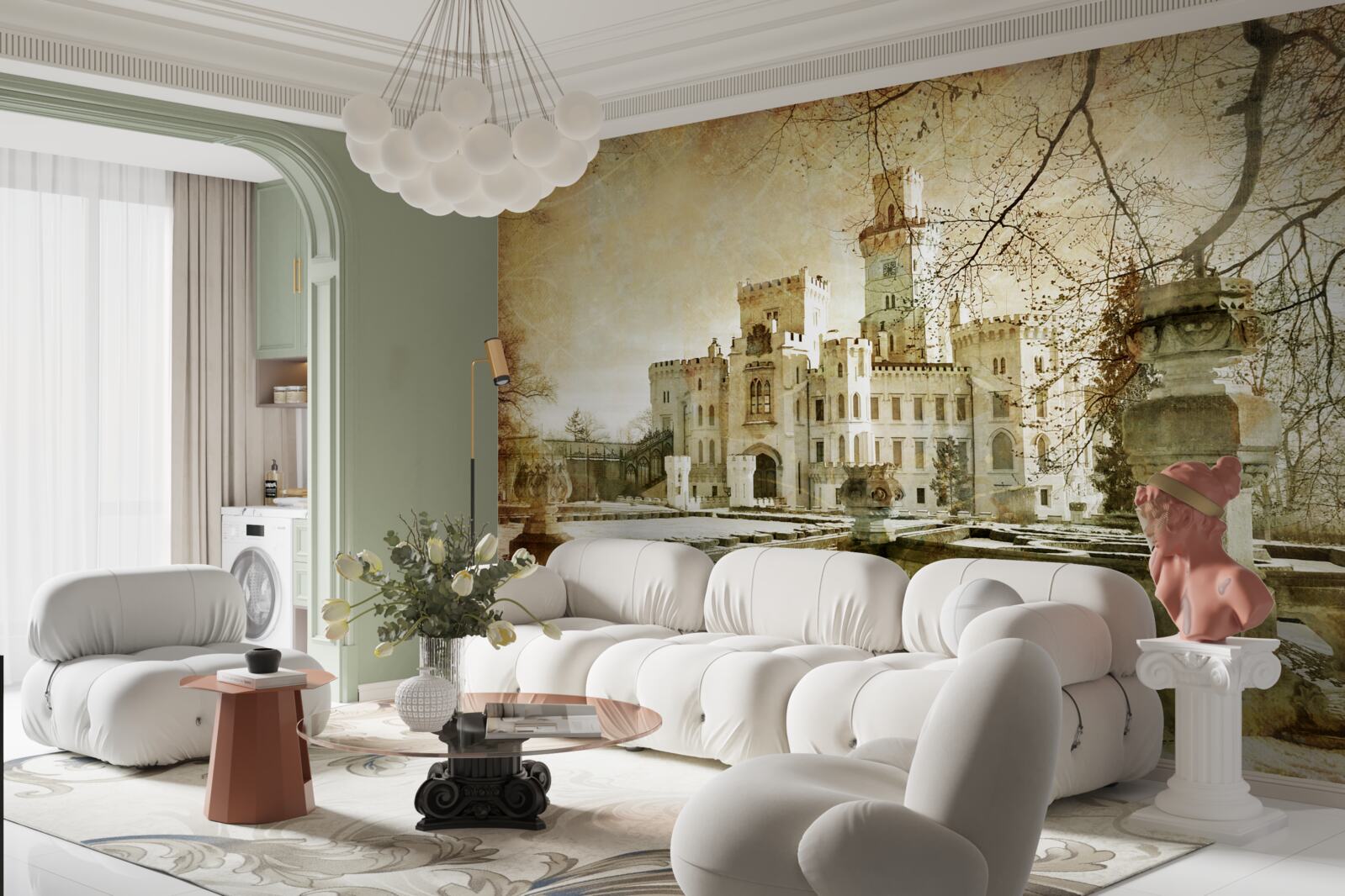 Papier peint se souvenir du château