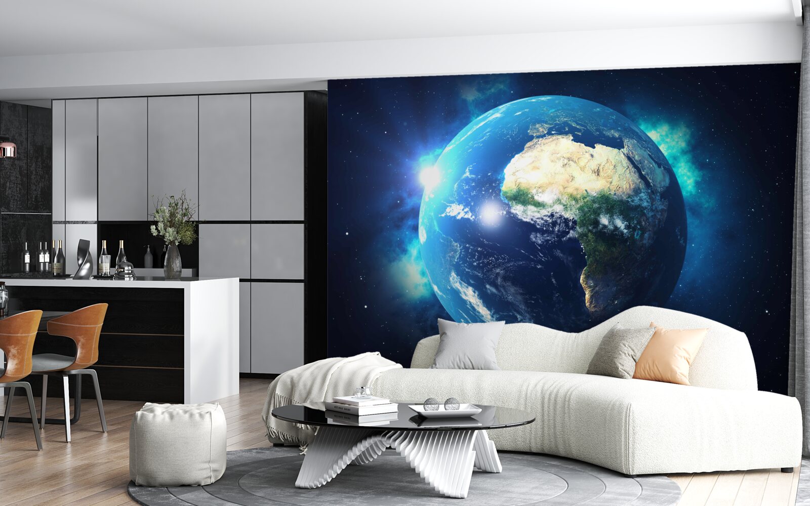 Papier peint l'afrique et la planète terre