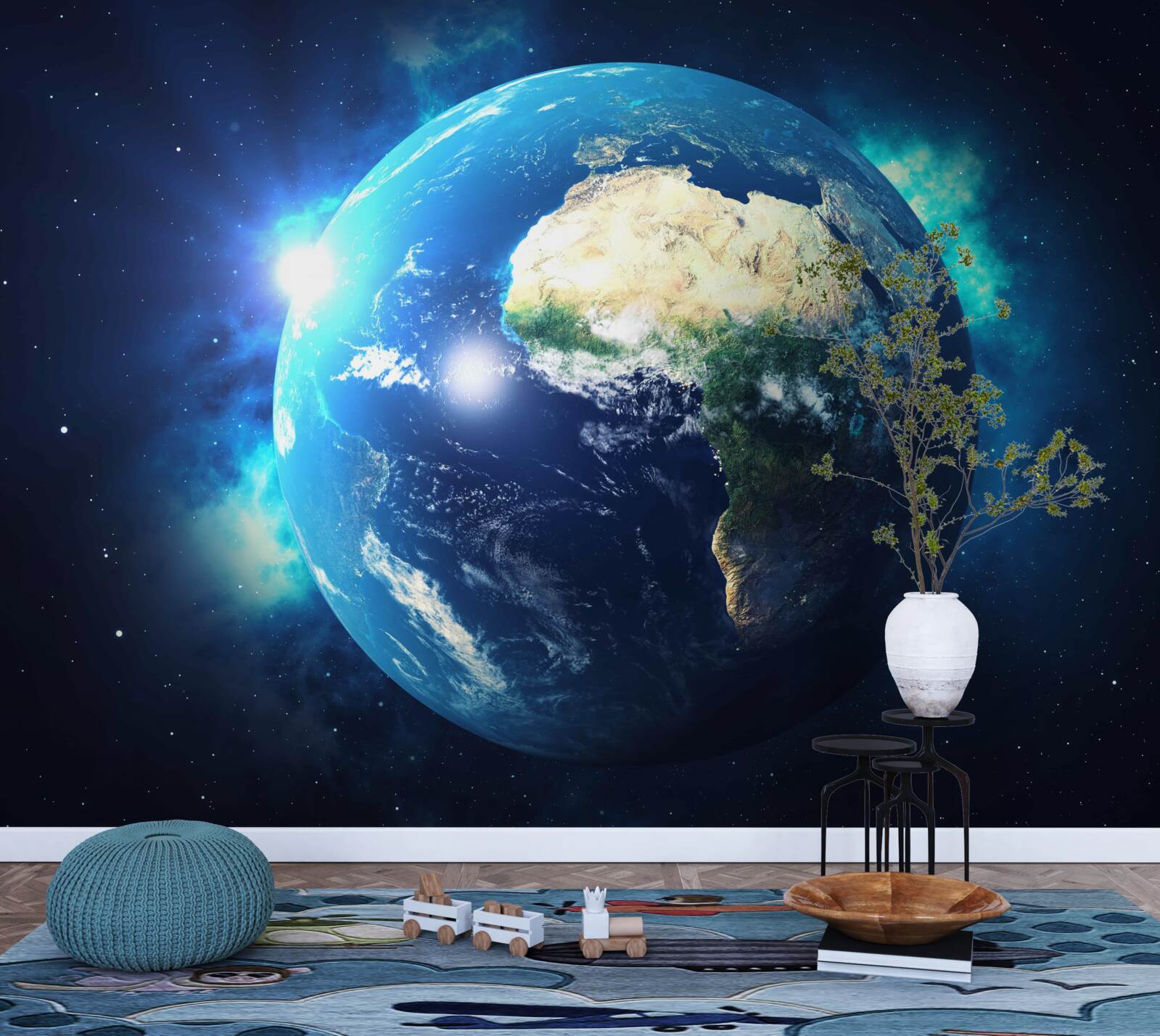 Papier peint l'afrique et la planète terre