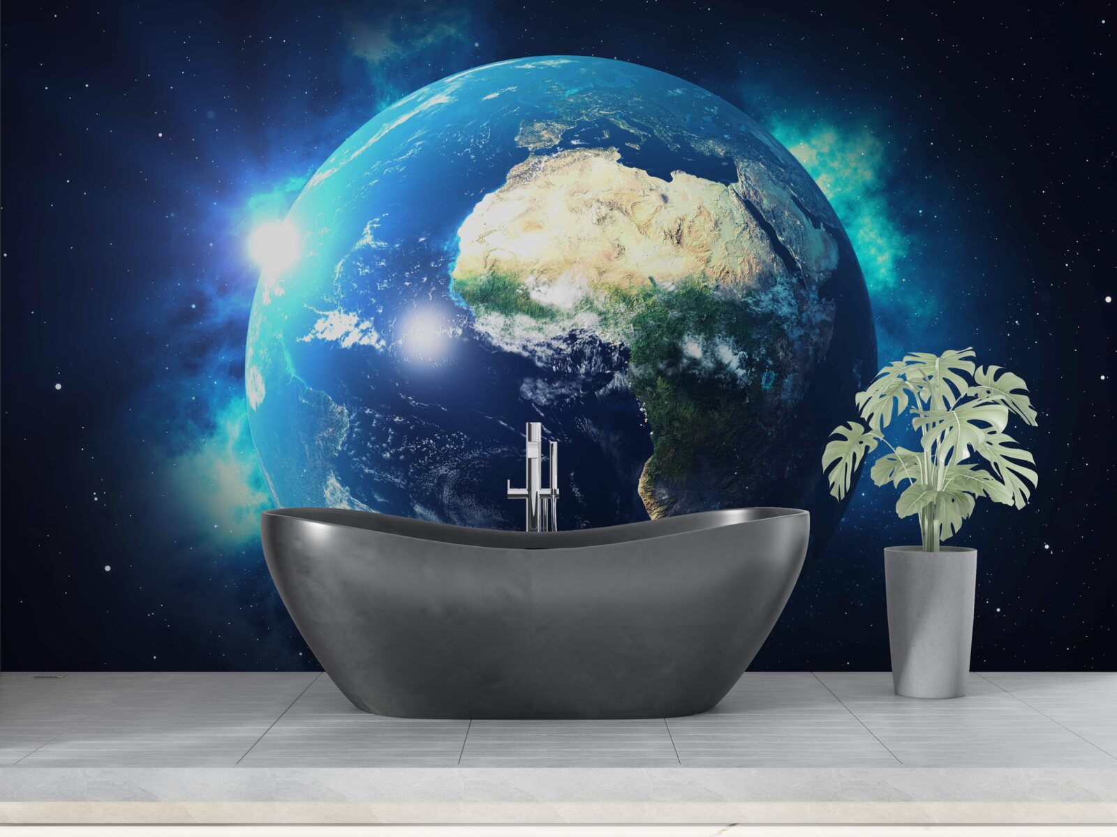 Papier peint l'afrique et la planète terre