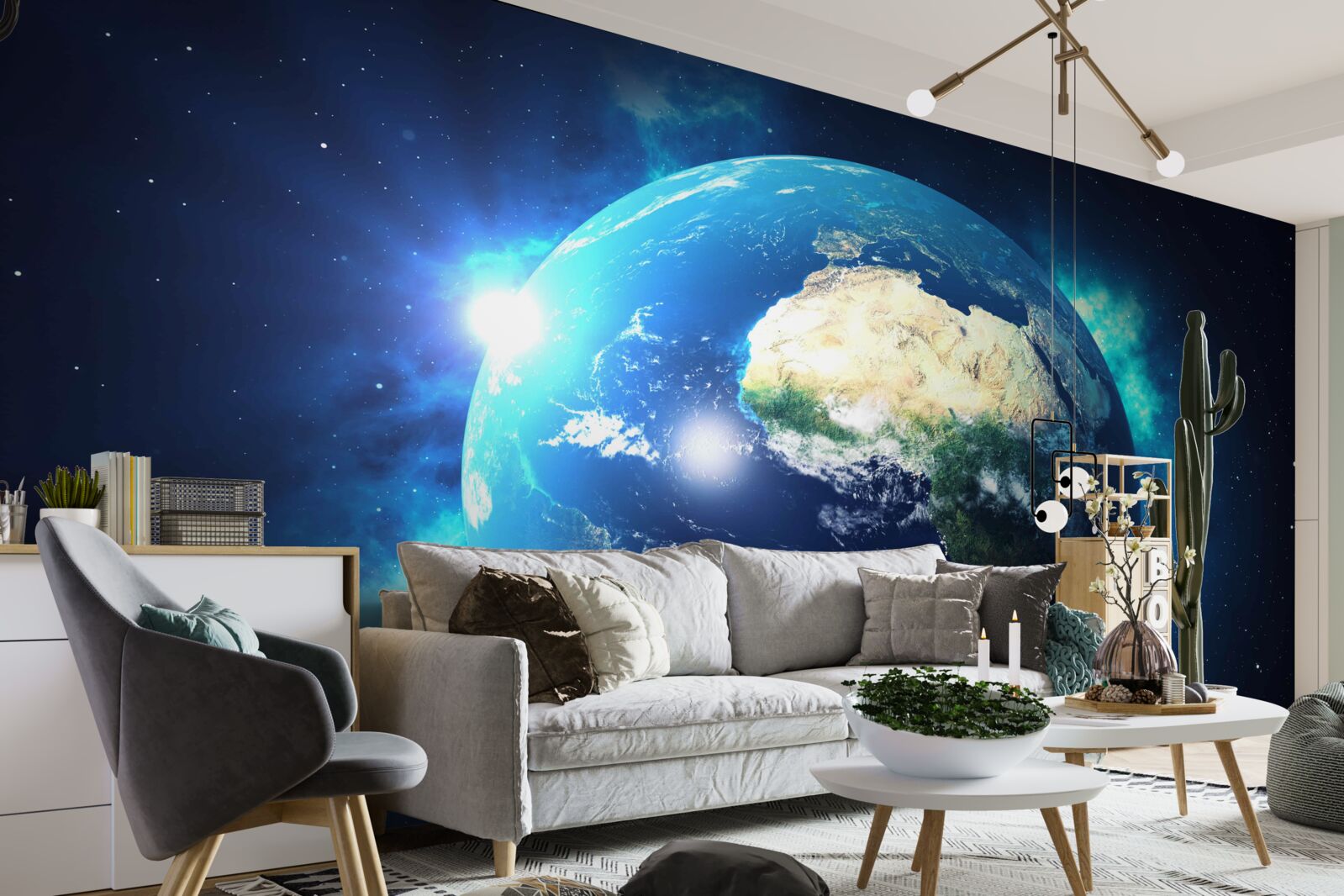 Papier peint l'afrique et la planète terre