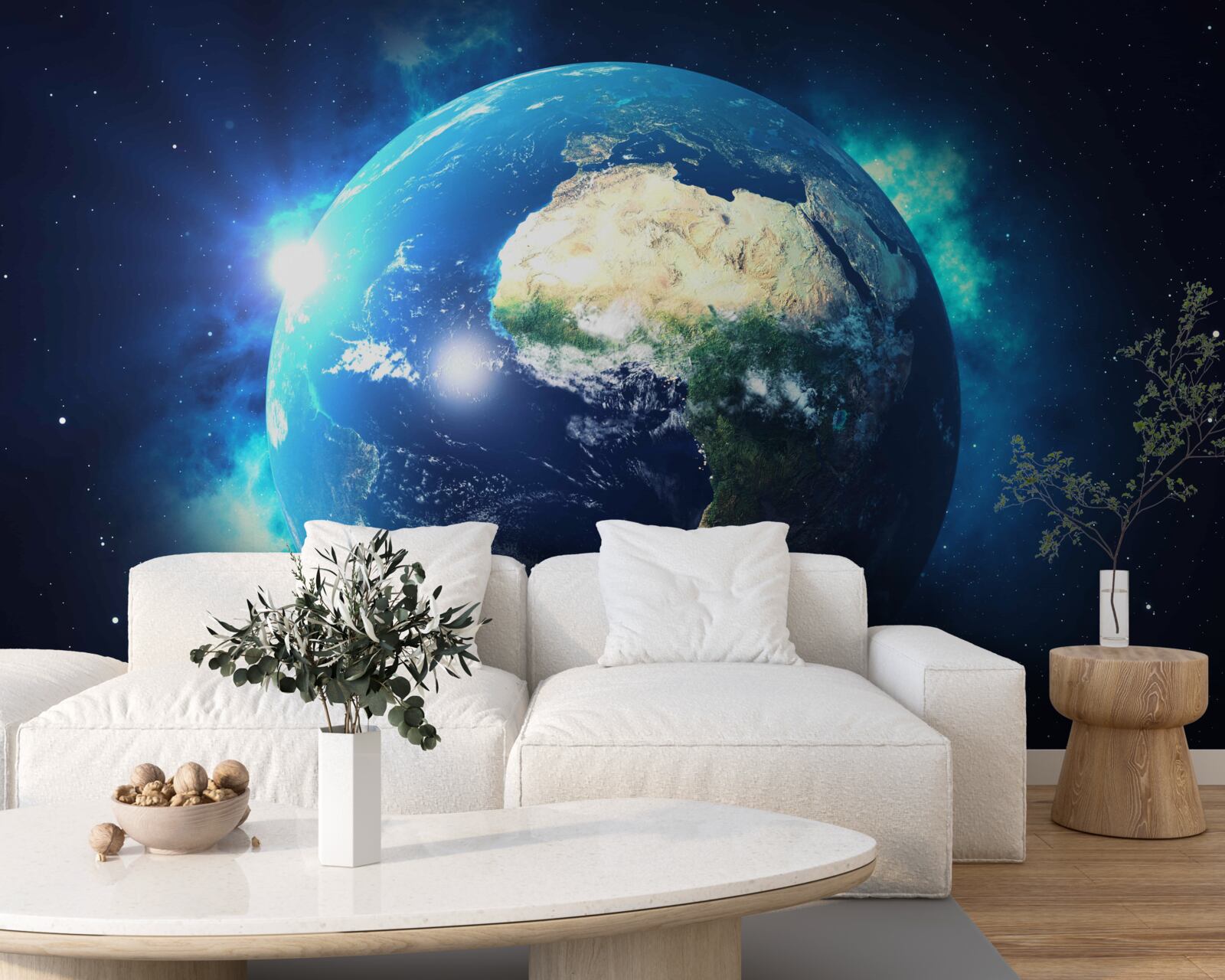 Papier peint l'afrique et la planète terre