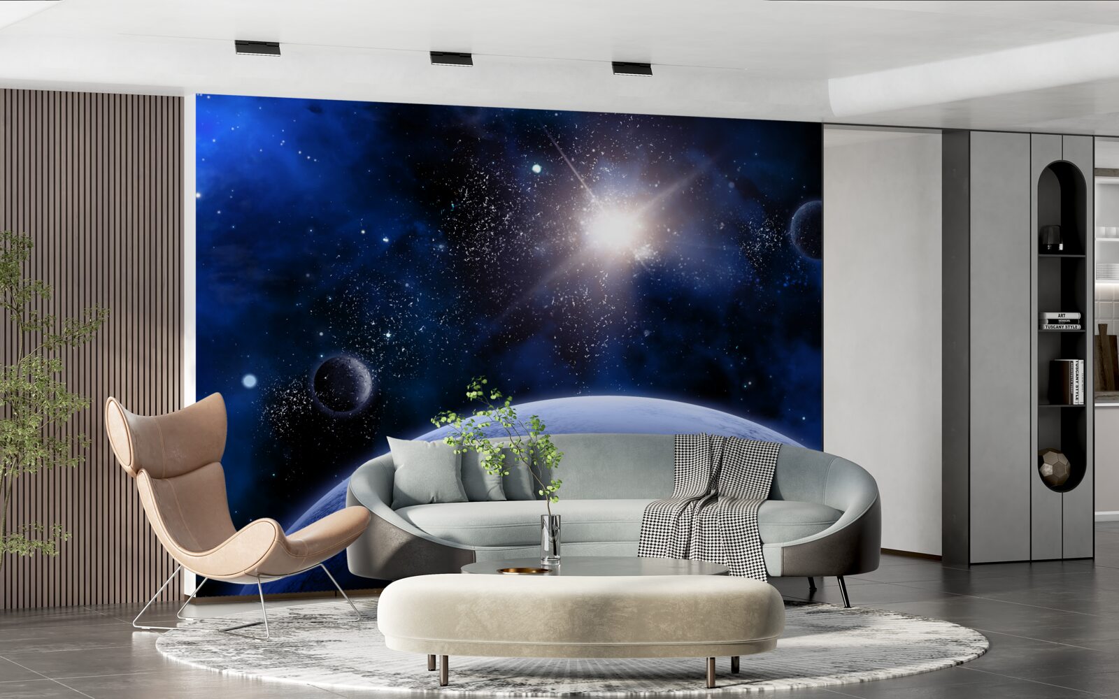 Papier peint Étoile spatiale brillante