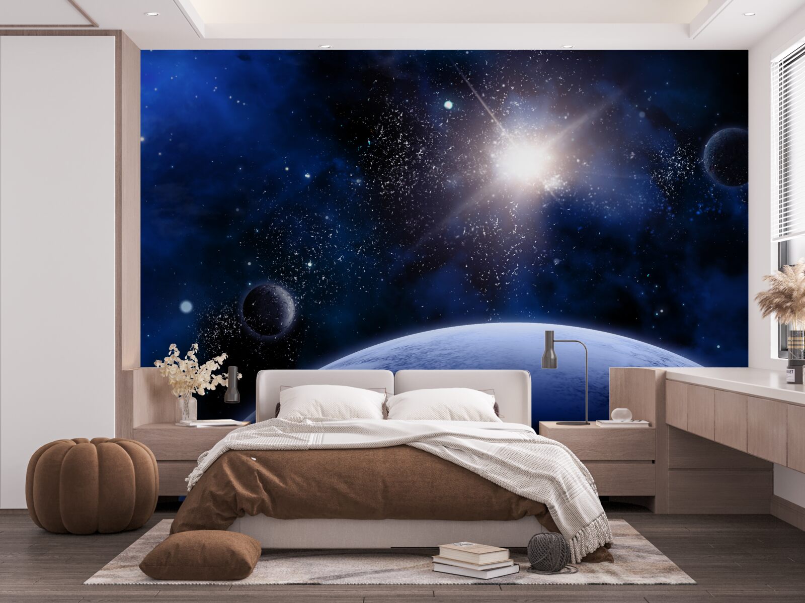 Papier peint Étoile spatiale brillante