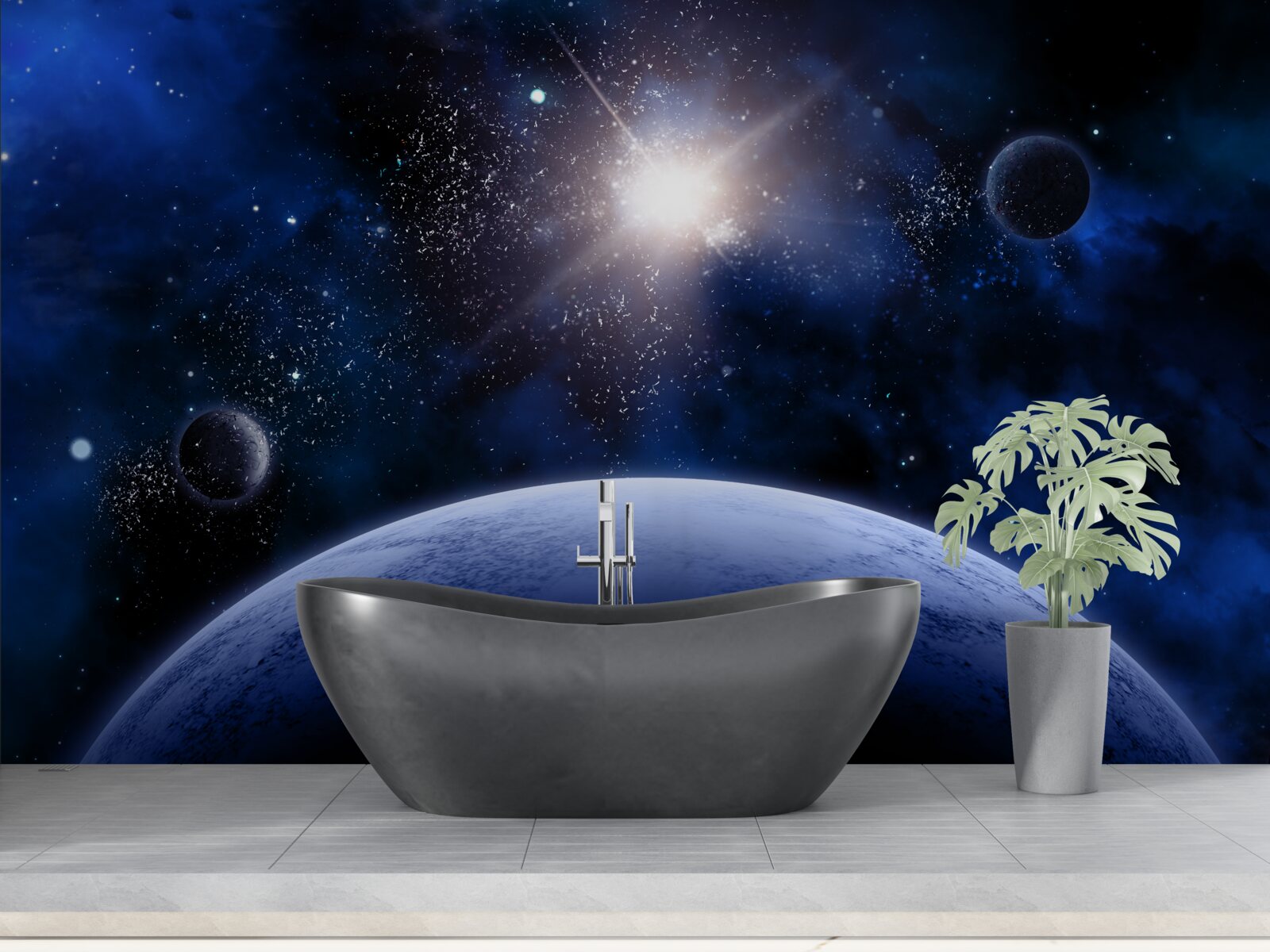 Papier peint Étoile spatiale brillante