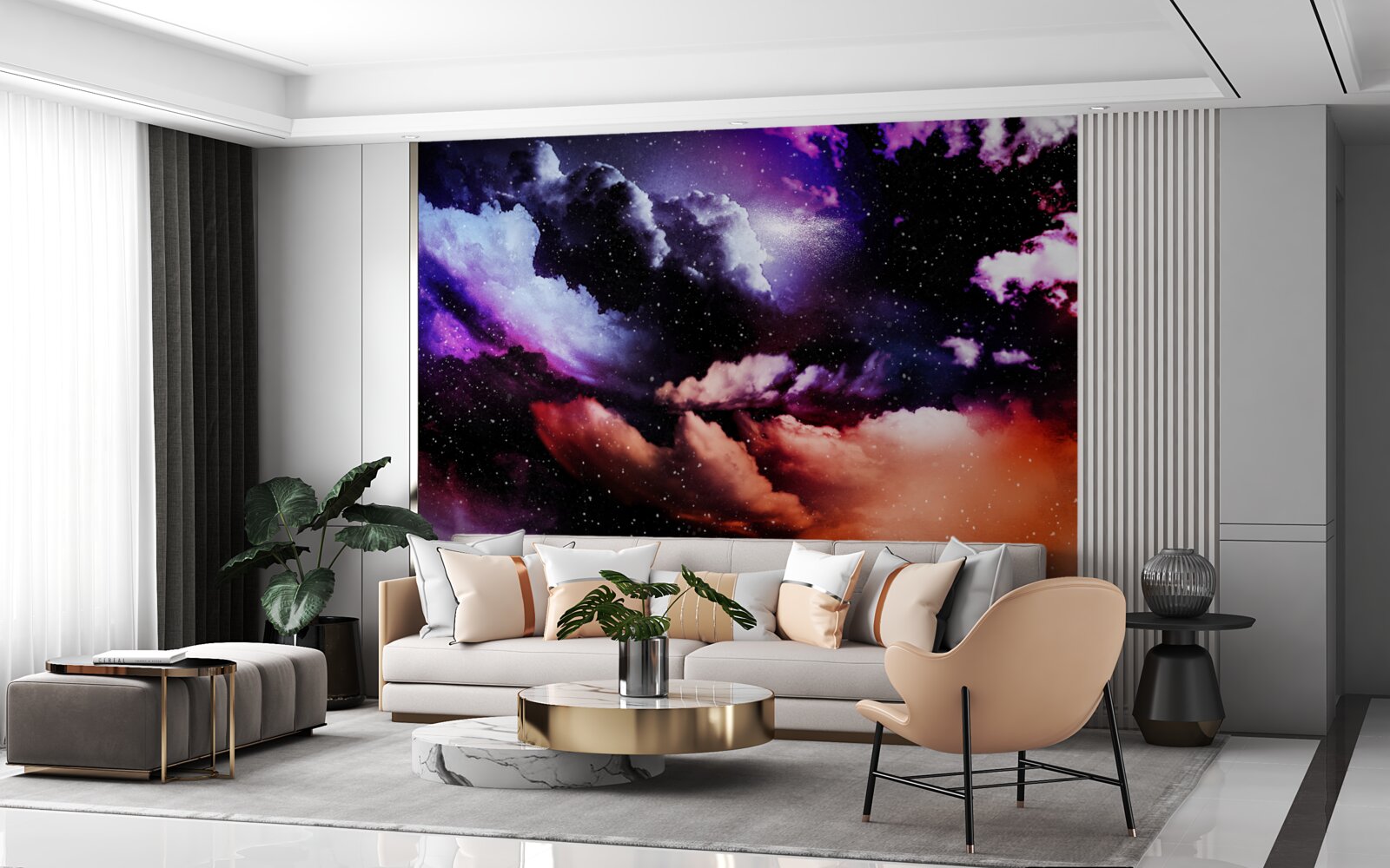 Papier peint le ciel séduit par sa beauté