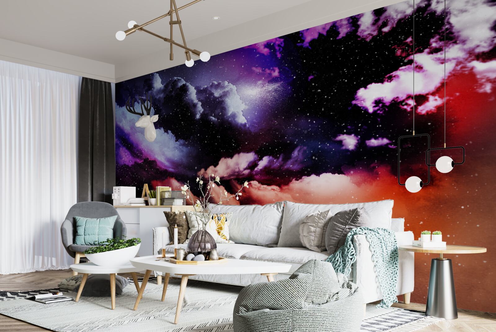 Papier peint le ciel séduit par sa beauté