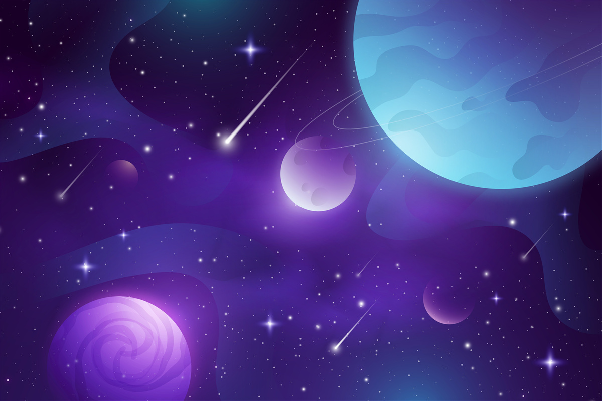 Papier peint les étoiles et les planètes dans l'univers